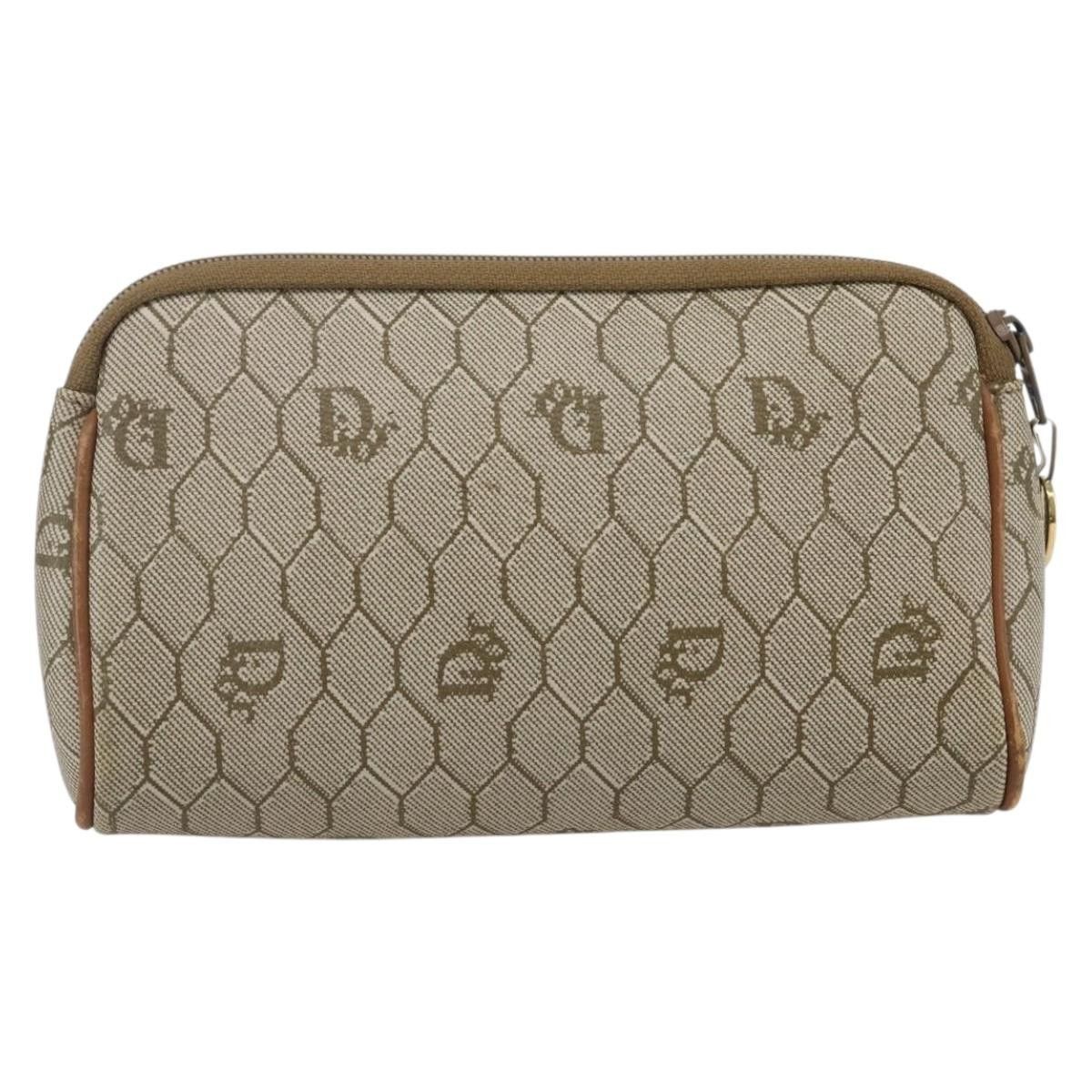 Dior Christian Dior Vintage Honeycomb Zip Canvas and Leather Size ONE SIZE - 2 Thumbnail