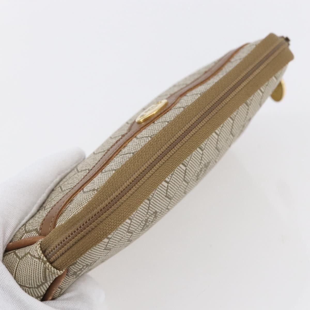 Dior Christian Dior Vintage Honeycomb Zip Canvas and Leather Size ONE SIZE - 12 Thumbnail