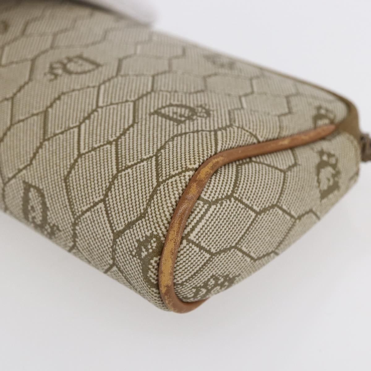 Dior Christian Dior Vintage Honeycomb Zip Canvas and Leather Size ONE SIZE - 10 Thumbnail