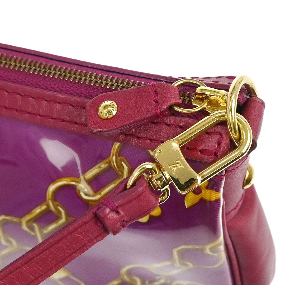 Louis Vuitton Louis Vuitton Charms Pochette PVC Over Printed Silk Size ONE SIZE - 6 Thumbnail