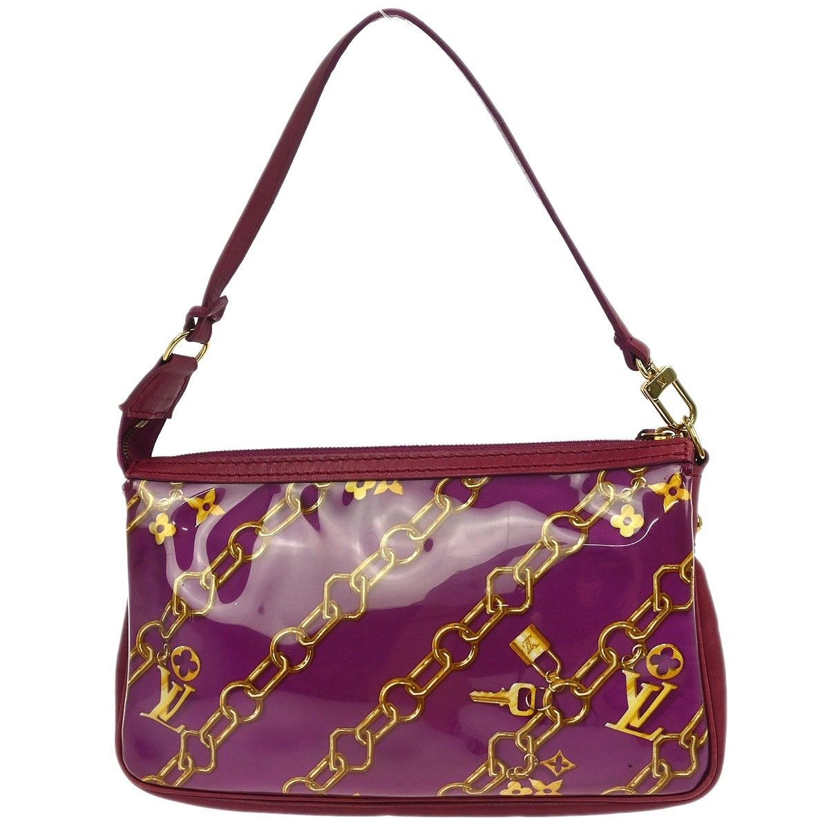 Louis Vuitton Louis Vuitton Charms Pochette PVC Over Printed Silk Size ONE SIZE - 2 Thumbnail