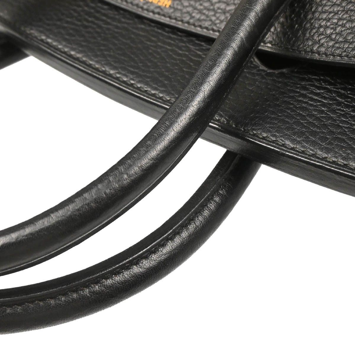 Hermes Hermes Birkin Handbag Black Ardennes with Gold Hardware Size ONE SIZE - 7 Thumbnail