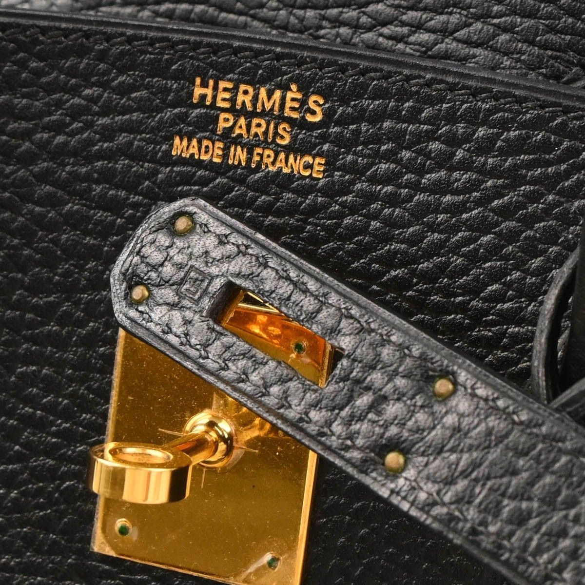 Hermes Hermes Birkin Handbag Black Ardennes with Gold Hardware Size ONE SIZE - 10 Thumbnail