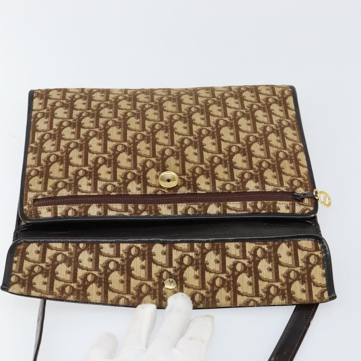 Dior Christian Dior Vintage Trotter Shoulder Bag Canvas Size ONE SIZE - 16 Thumbnail
