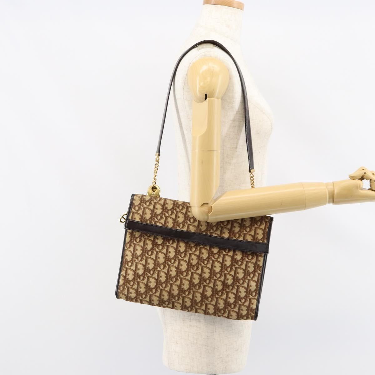 Dior Christian Dior Vintage Trotter Shoulder Bag Canvas Size ONE SIZE - 13 Thumbnail