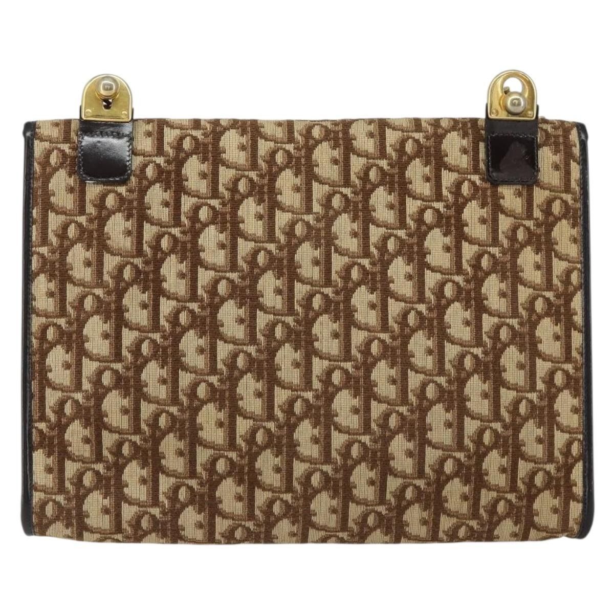 Dior Christian Dior Vintage Trotter Shoulder Bag Canvas Size ONE SIZE - 2 Thumbnail