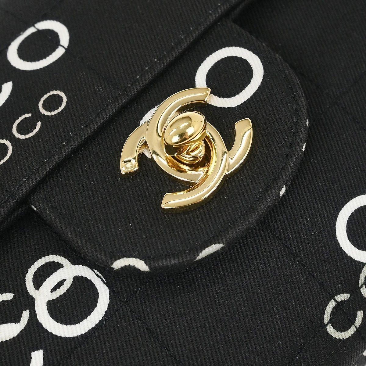 Chanel Chanel Chocolate Bar Flap Bag Quilted Printed Canvas Size ONE SIZE - 9 Thumbnail