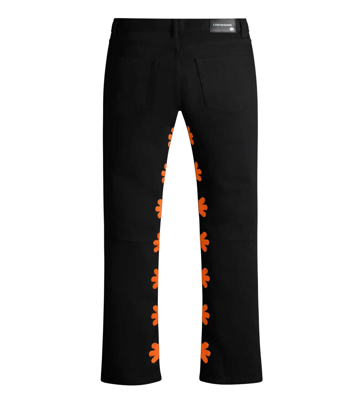 LOSTSHDWS Lost Shdws Denim Pant Black/Orange Size US 30 / EU 46 - 2 Thumbnail