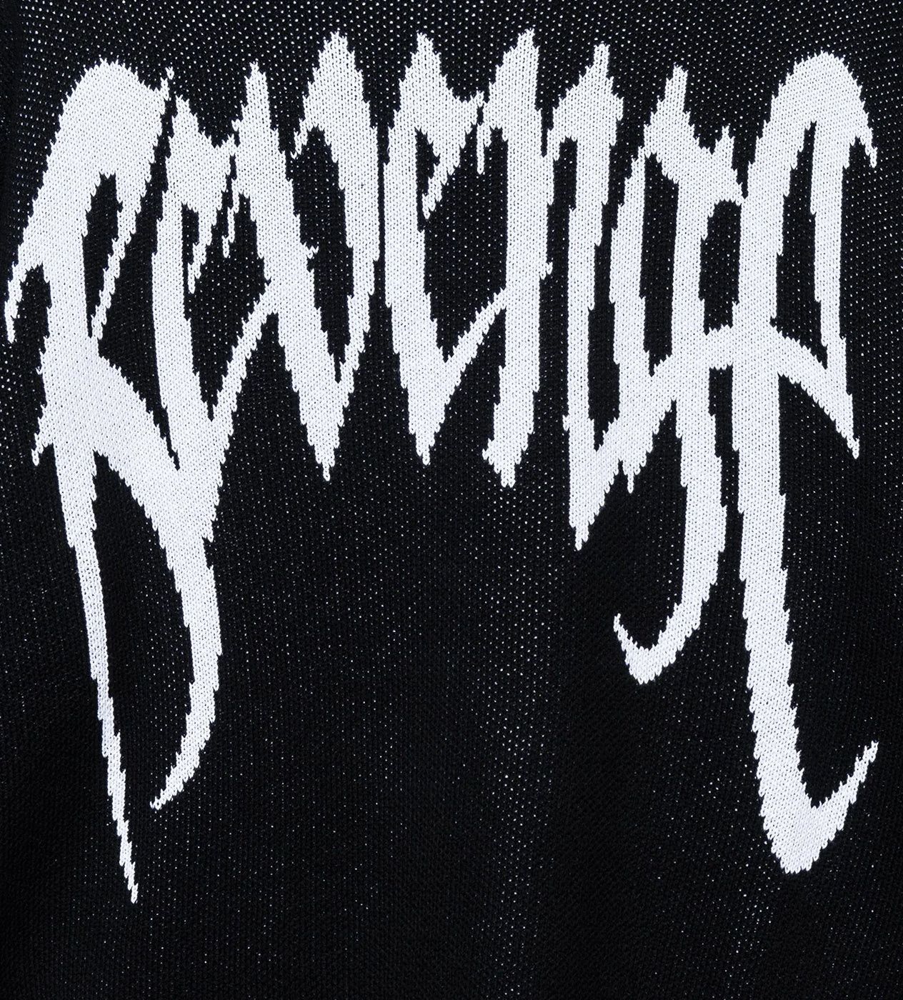 Revenge Arch Logo Knit Sweater Black/White Size US S / EU 44-46 / 1 - 3 Thumbnail