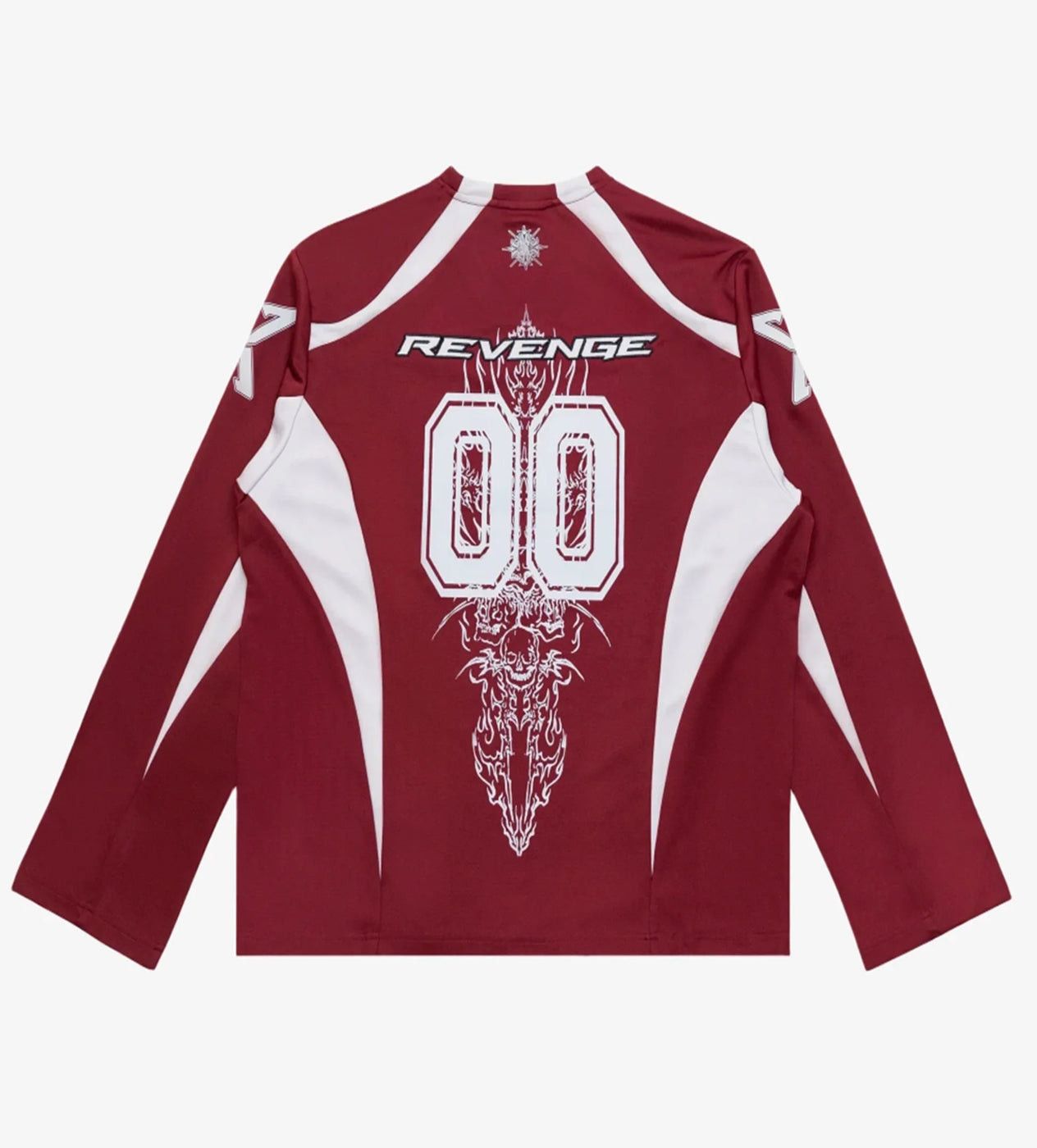 Revenge Double R Moto Jersey Burgundy Size US XXL / EU 58 / 5 - 2 Thumbnail