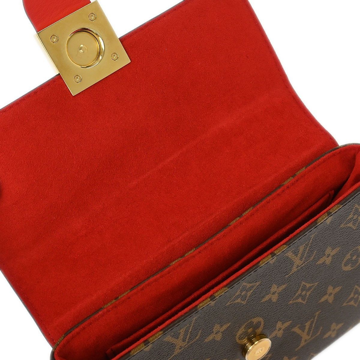 Louis Vuitton Louis Vuitton Locky Handbag Monogram Canvas with Leather Size ONE SIZE - 10 Thumbnail
