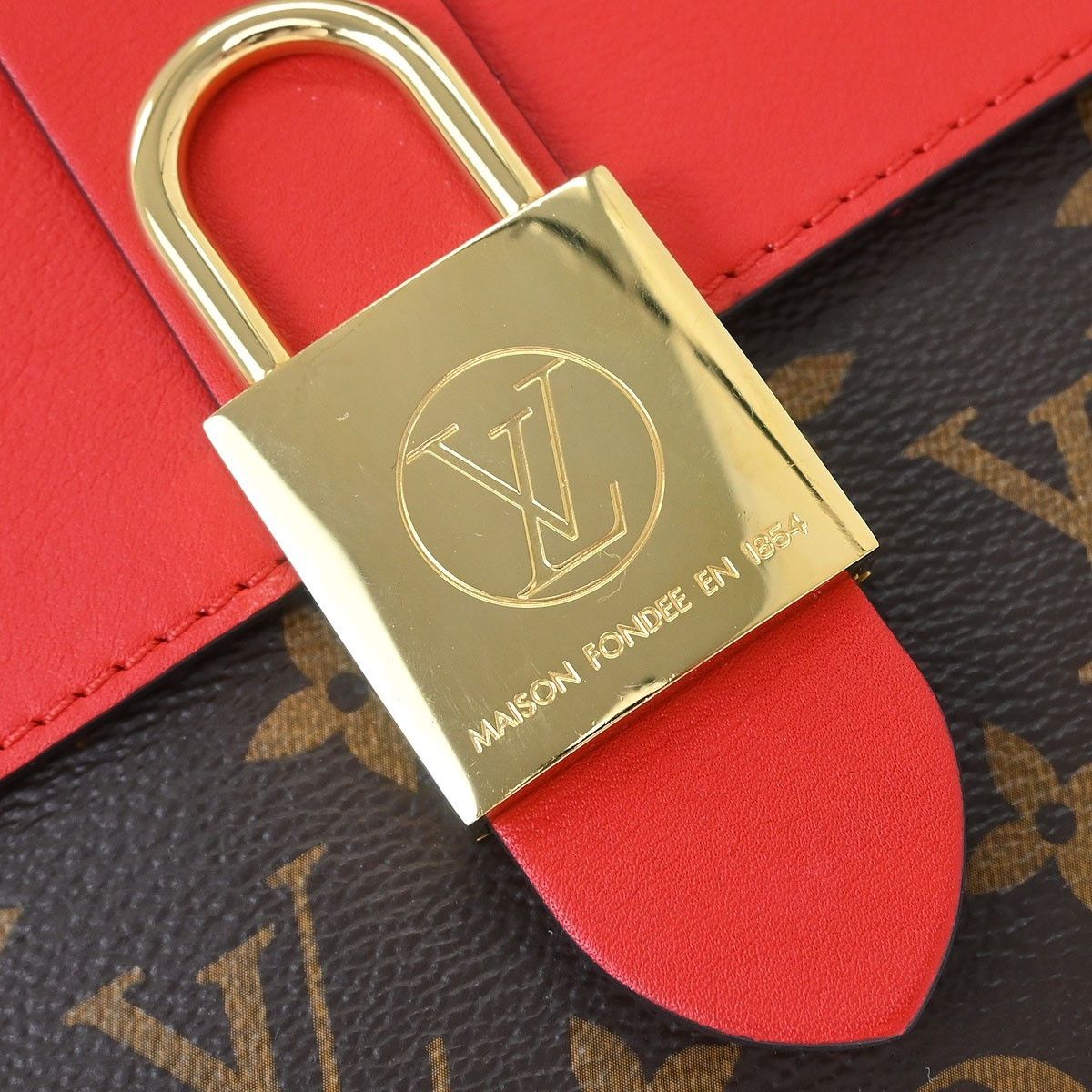 Louis Vuitton Louis Vuitton Locky Handbag Monogram Canvas with Leather Size ONE SIZE - 9 Thumbnail