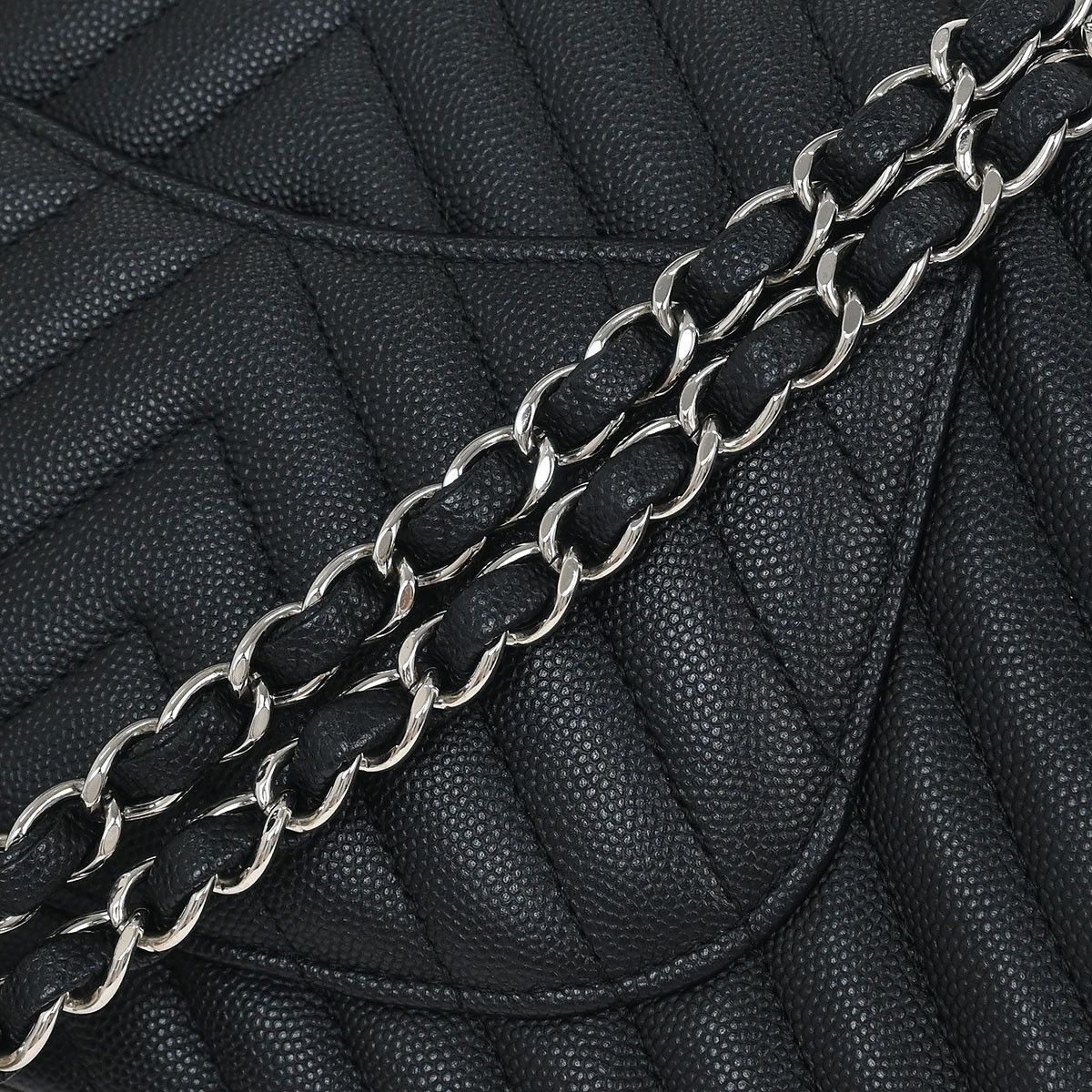 Chanel Chanel Timeless - Classic Double Flap Bag Chevron Caviar Size ONE SIZE - 6 Thumbnail