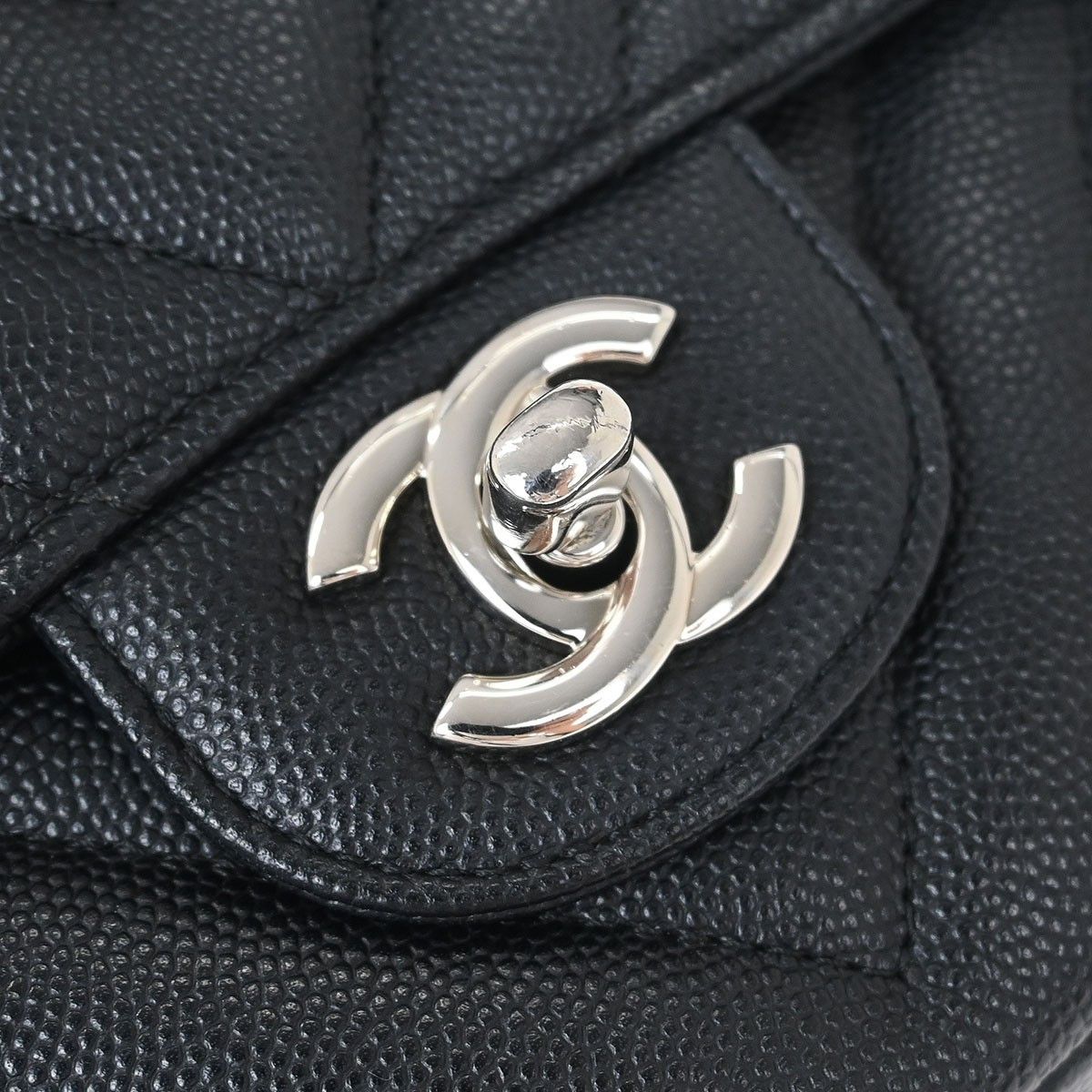 Chanel Chanel Timeless - Classic Double Flap Bag Chevron Caviar Size ONE SIZE - 8 Thumbnail