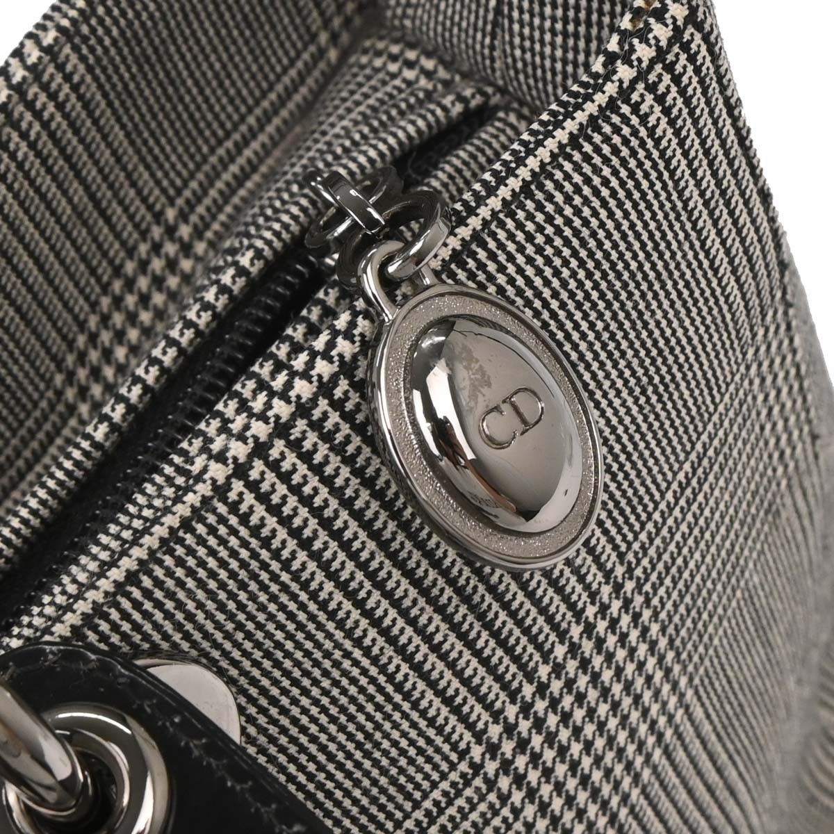 Dior Christian Dior Vintage Lady Dior Houndstooth Canvas Size ONE SIZE - 10 Thumbnail
