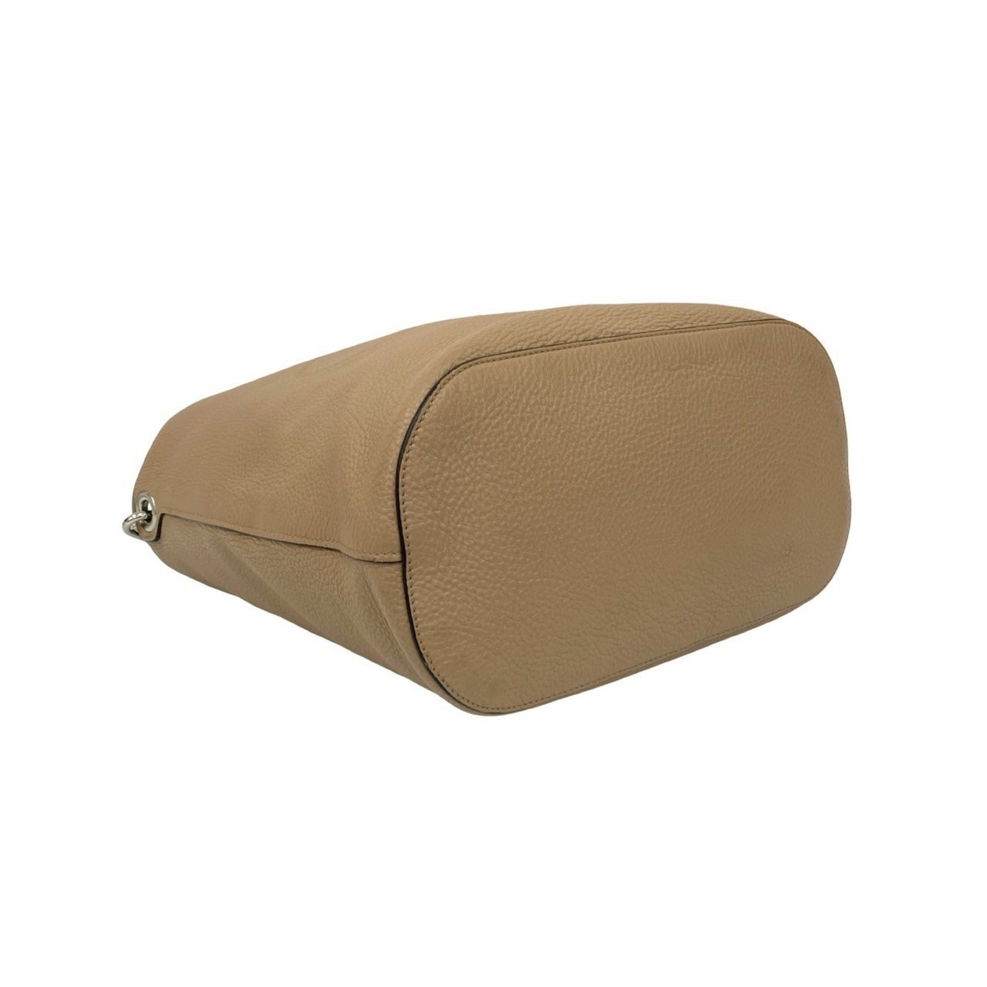 Prada Prada Logo Embossed Vitello Phoenix Leather Shoulder Bag/Sacoche/Pochette Beige 39599 Size ONE SIZE - 7 Thumbnail