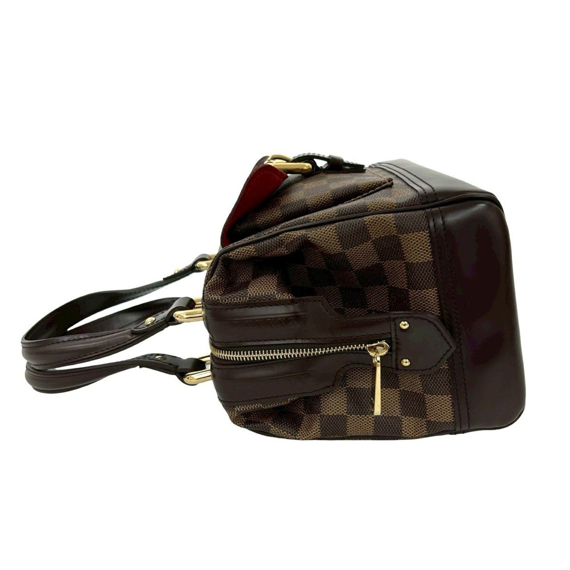 Louis Vuitton LOUIS VUITTON Knightsbridge Damier Leather Handbag, Tote Bag, Boston Brown, 19433 Size ONE SIZE - 5 Thumbnail