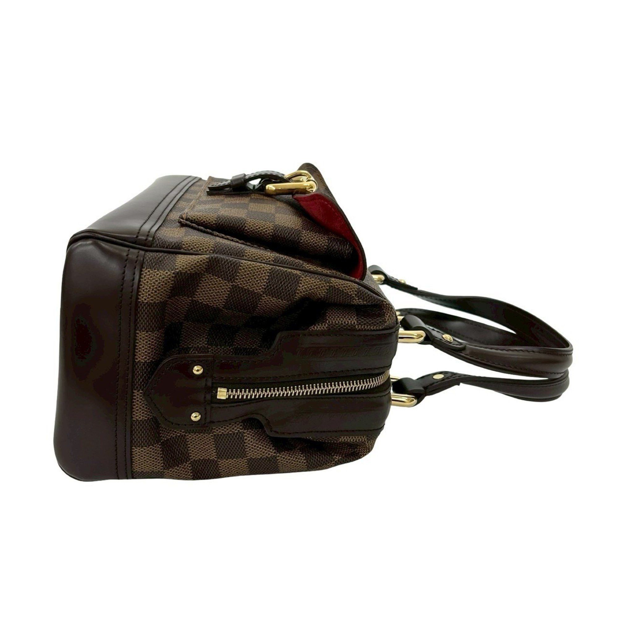 Louis Vuitton LOUIS VUITTON Knightsbridge Damier Leather Handbag, Tote Bag, Boston Brown, 19433 Size ONE SIZE - 6 Thumbnail