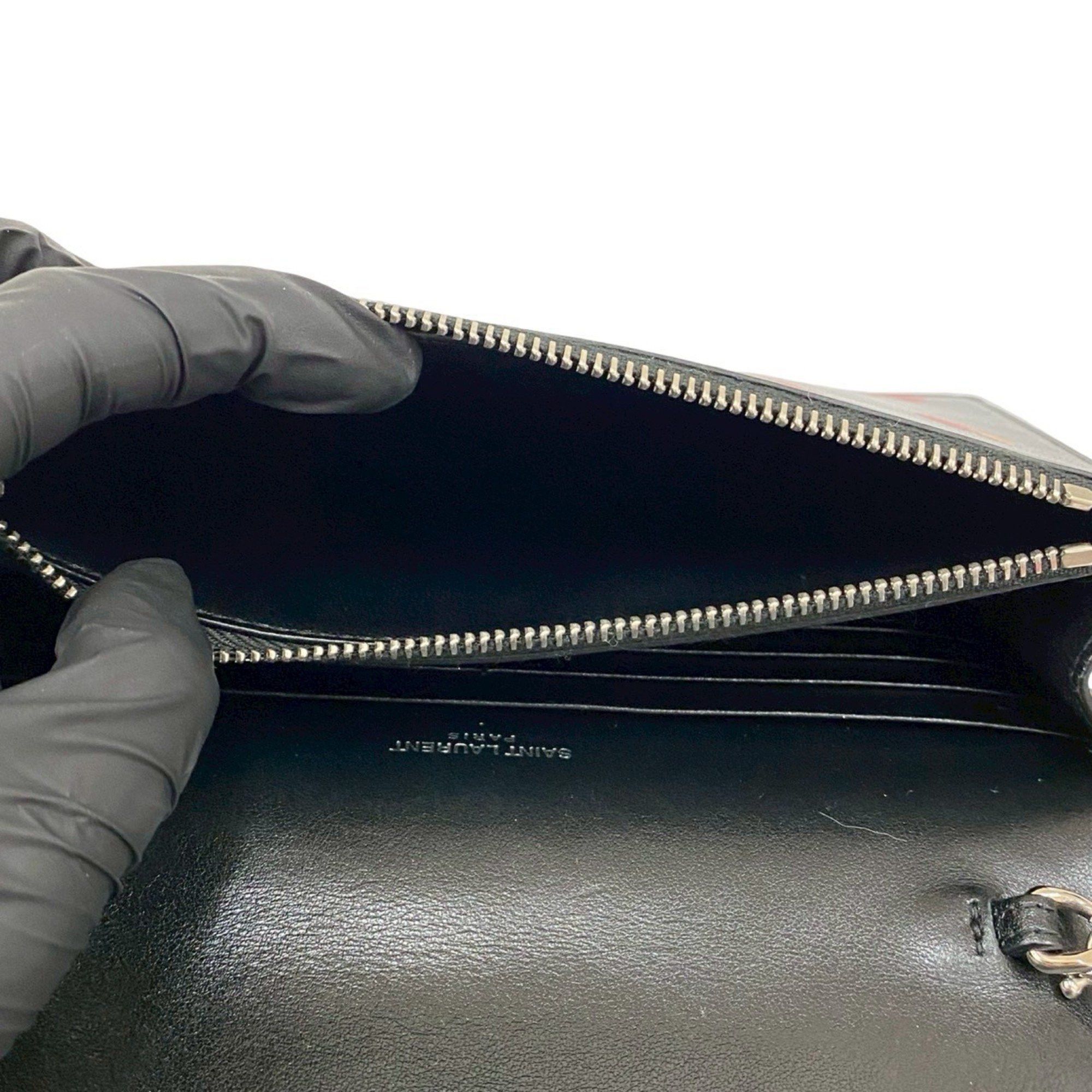 Yves Saint Laurent Yves Saint Laurent SAINT LAURENT PARIS Kate YSL Logo Hardware Tassel Leather Chain Shoulder Bag Black 47327 Size ONE SIZE - 10 Thumbnail