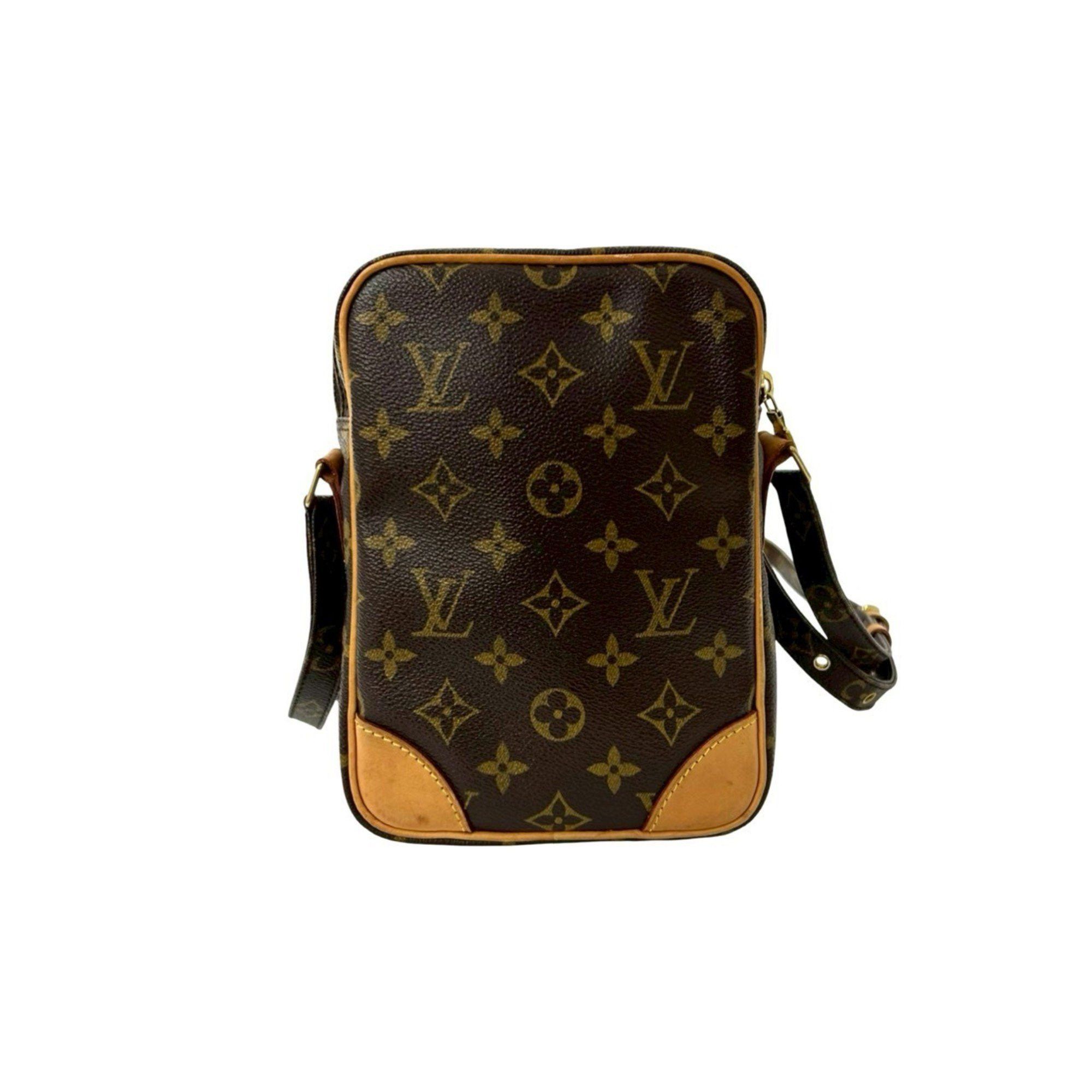 Louis Vuitton LOUIS VUITTON Amazon Monogram Leather Mini Shoulder Bag/Pochette, Brown, 40040 Size ONE SIZE - 3 Thumbnail