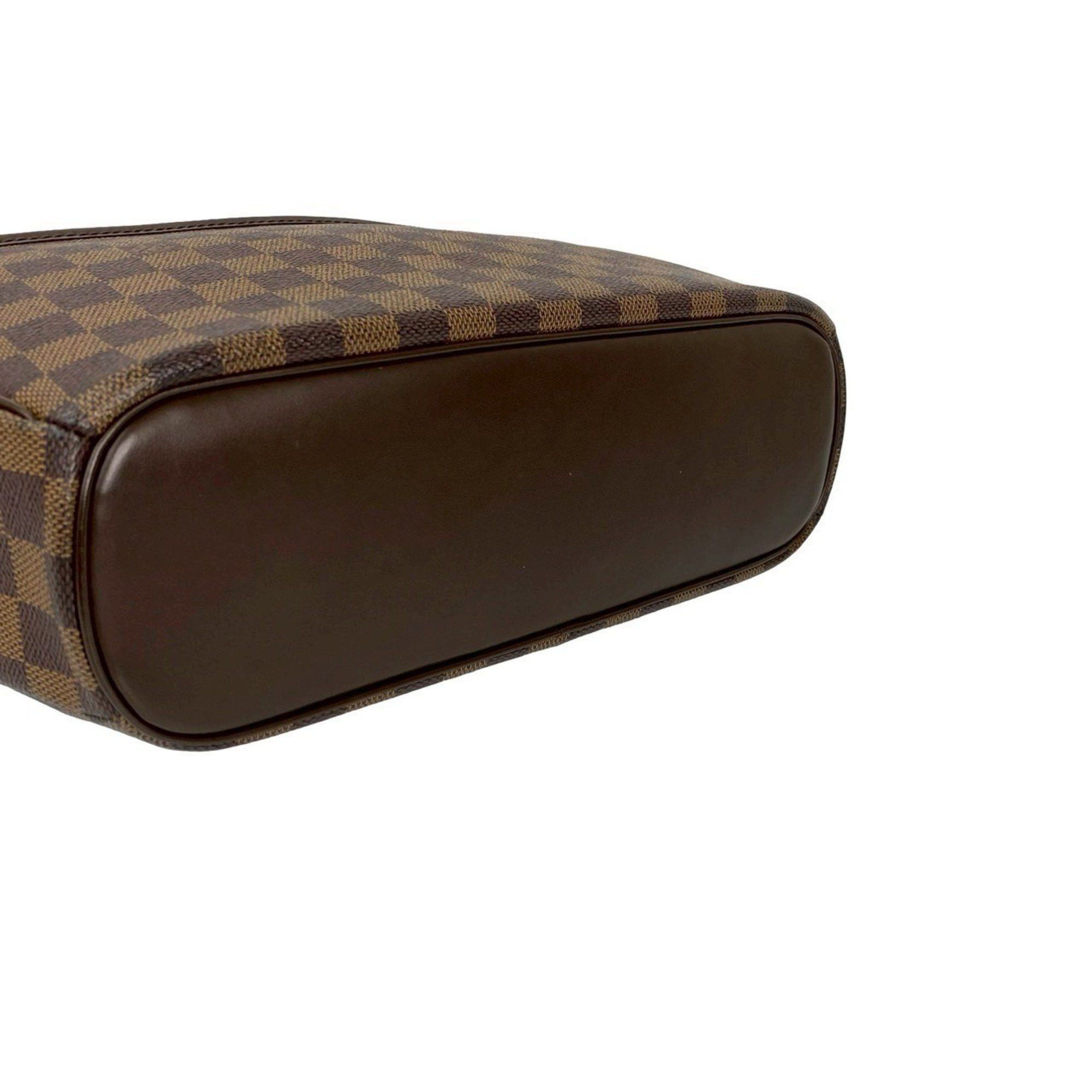 Louis Vuitton LOUIS VUITTON Saria Horizontal Damier Leather Handbag/Mini Boston Bag Brown 2049b Size ONE SIZE - 7 Thumbnail