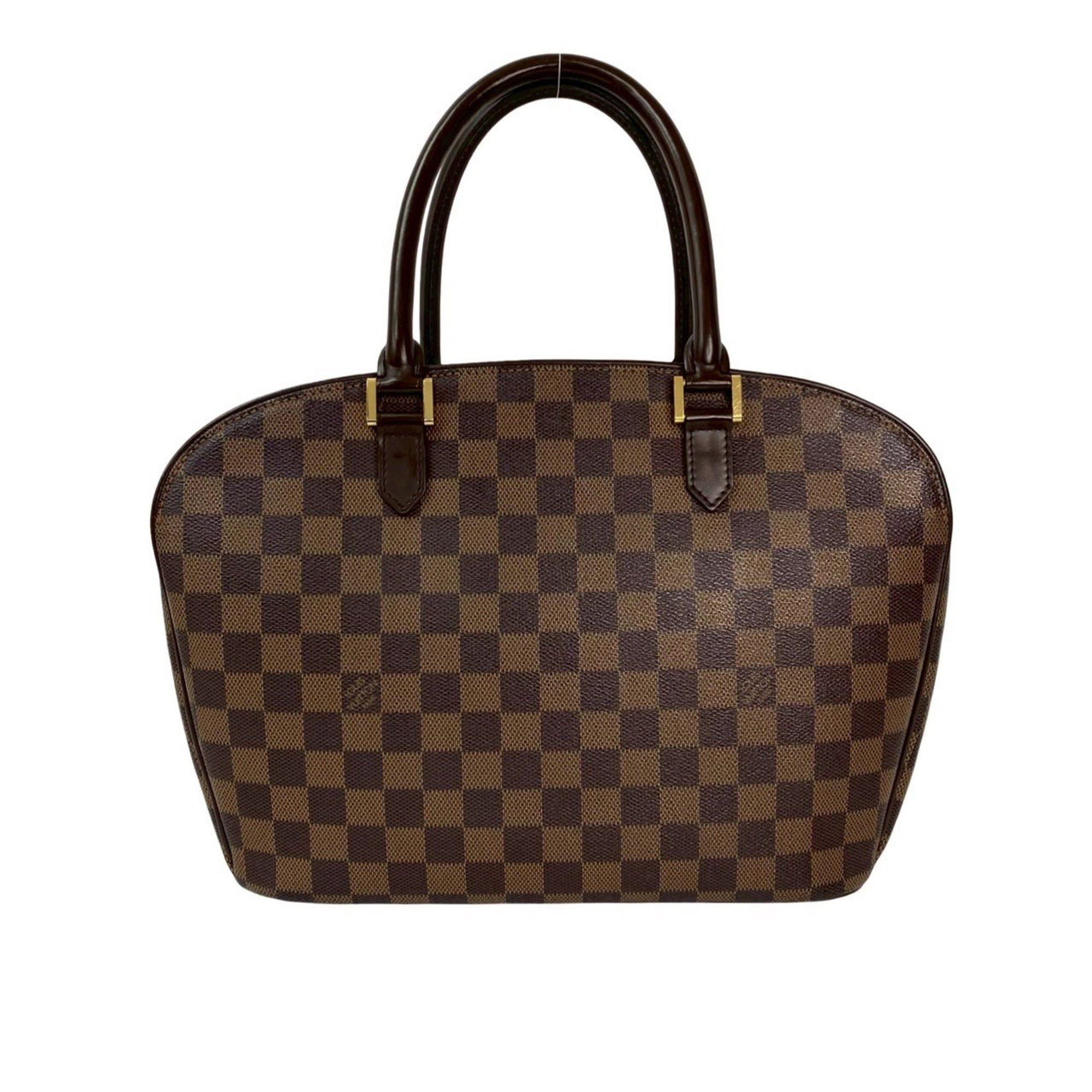 Louis Vuitton LOUIS VUITTON Saria Horizontal Damier Leather Handbag/Mini Boston Bag Brown 2049b Size ONE SIZE - 3 Thumbnail