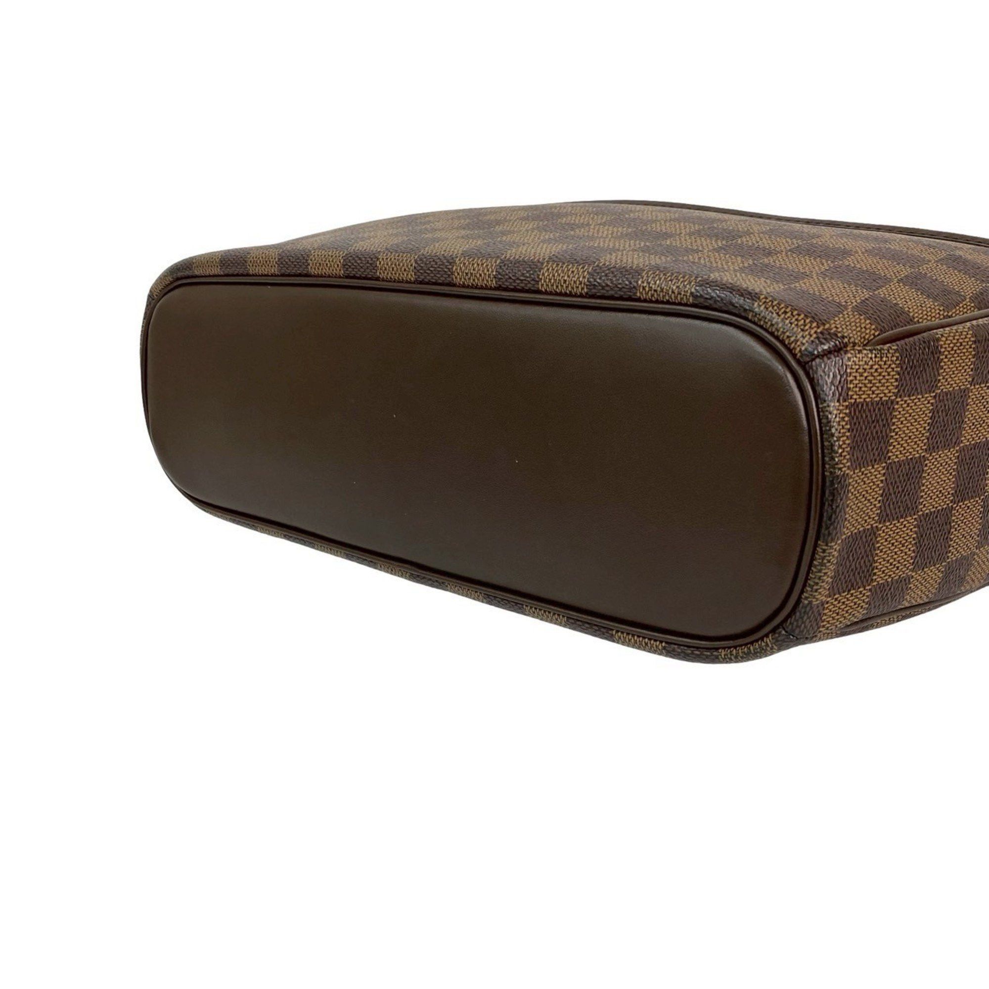 Louis Vuitton LOUIS VUITTON Saria Horizontal Damier Leather Handbag/Mini Boston Bag Brown 2049b Size ONE SIZE - 8 Thumbnail