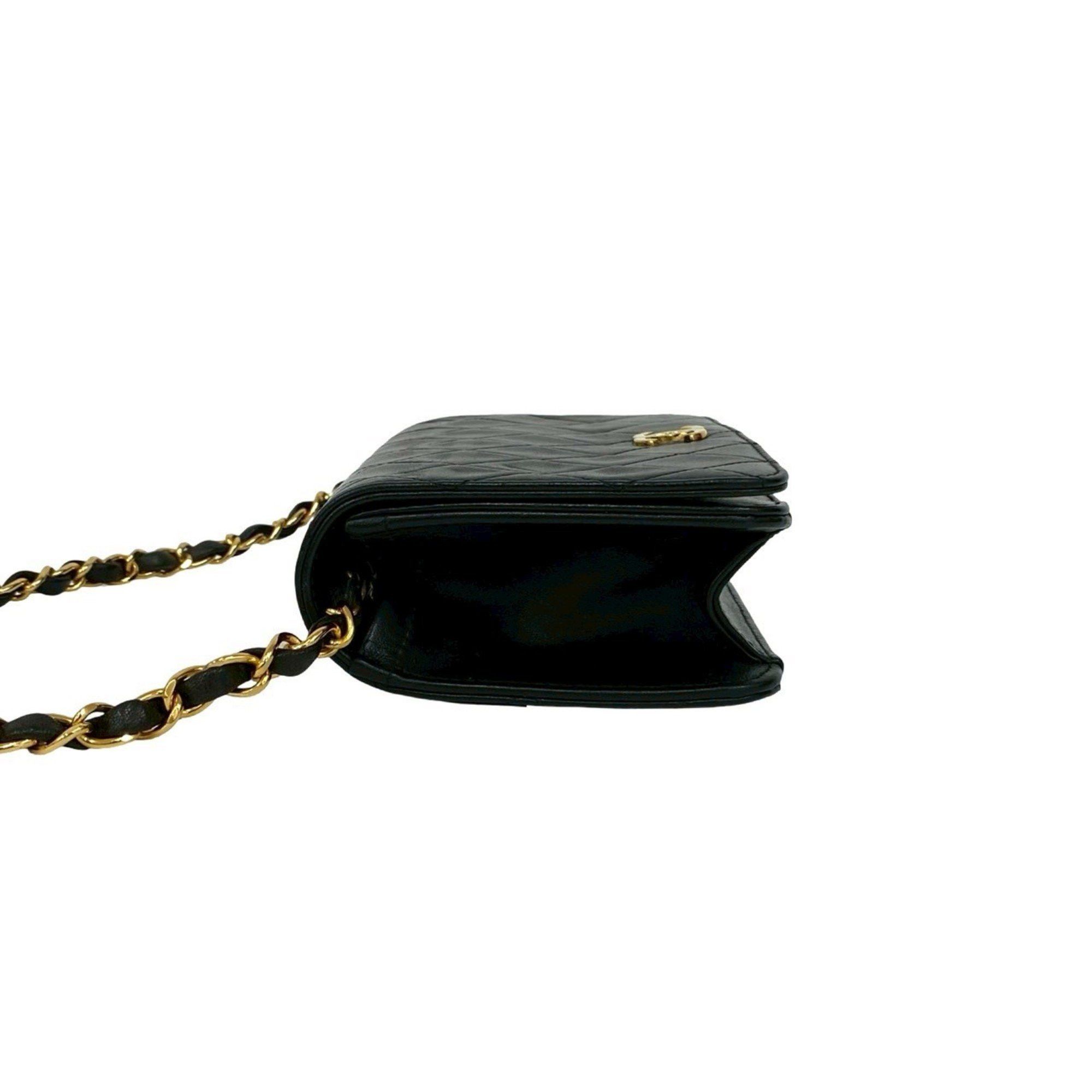 Chanel CHANEL Matelasse Coco Mark Lambskin Chain Shoulder Bag Pochette Black f2023 Size ONE SIZE - 5 Thumbnail