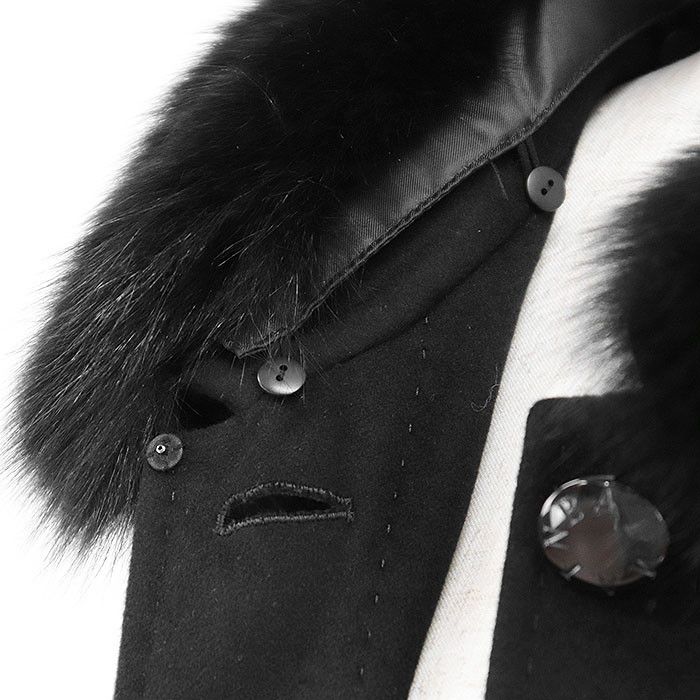 Other Other Balmain Pashmina Fox Fur Long Coat Natural Material Outerwear DUTY FREE for USA Size ONE SIZE - 4 Thumbnail