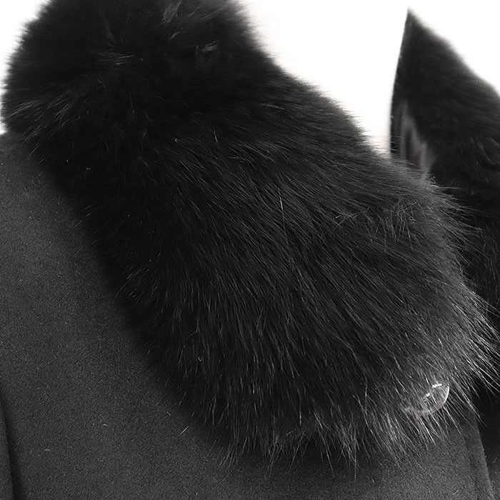 Other Other Balmain Pashmina Fox Fur Long Coat Natural Material Outerwear DUTY FREE for USA Size ONE SIZE - 3 Thumbnail