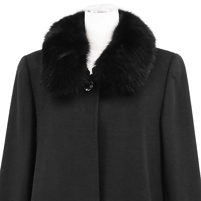 Other Other Balmain Pashmina Fox Fur Long Coat Natural Material Outerwear DUTY FREE for USA Size ONE SIZE - 2 Thumbnail