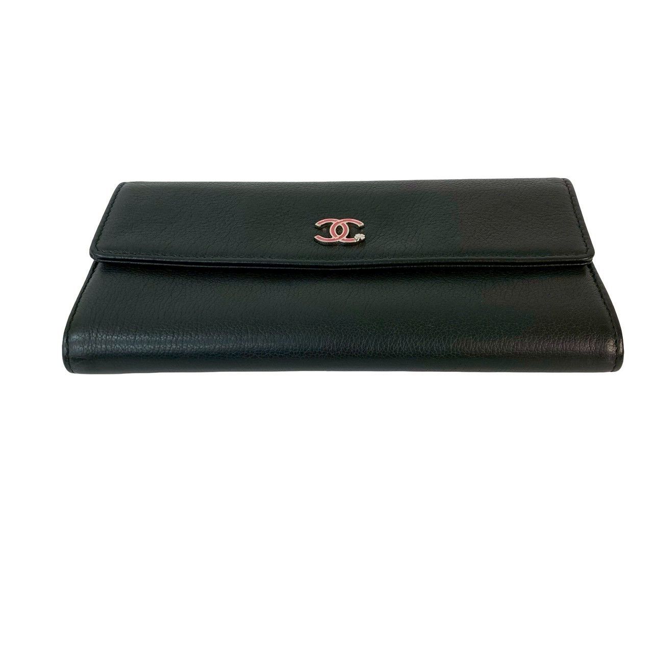 Chanel Chanel Chanel Coco Mark Clover Motif Leather Long Wallet Leather Long Wallet DUTY FREE for USA Size ONE SIZE - 7 Thumbnail