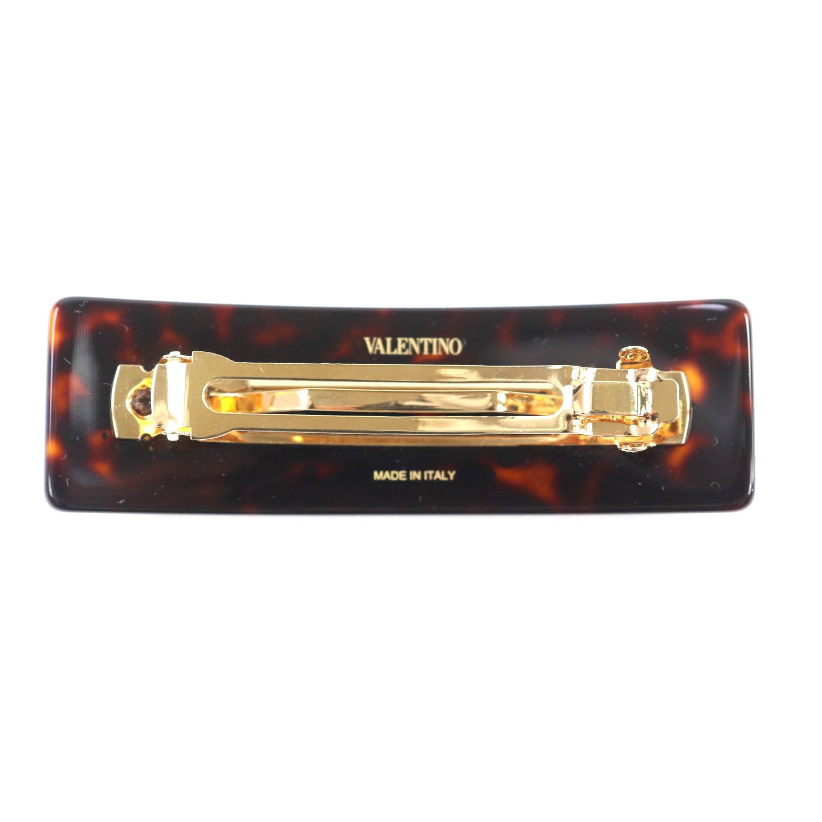 Valentino Valentino Valentino Garavani V Logo Signature Crystal Hair Clip Plastic Other DUTY FREE for USA Size ONE SIZE - 3 Thumbnail