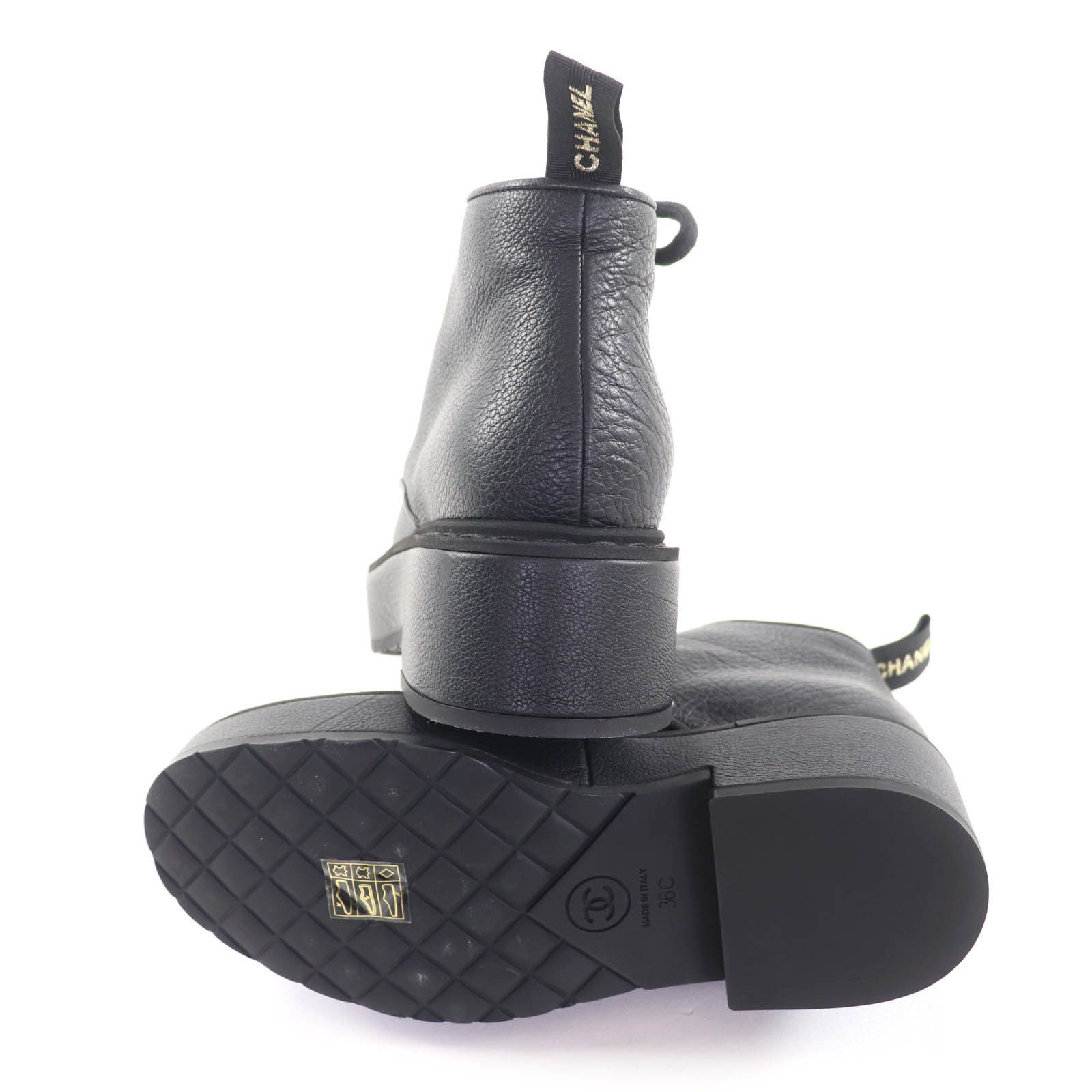 Chanel Chanel Chanel G36416 Leather Short Boots Leather Shoes G36416 DUTY FREE for USA Size ONE SIZE - 7 Thumbnail