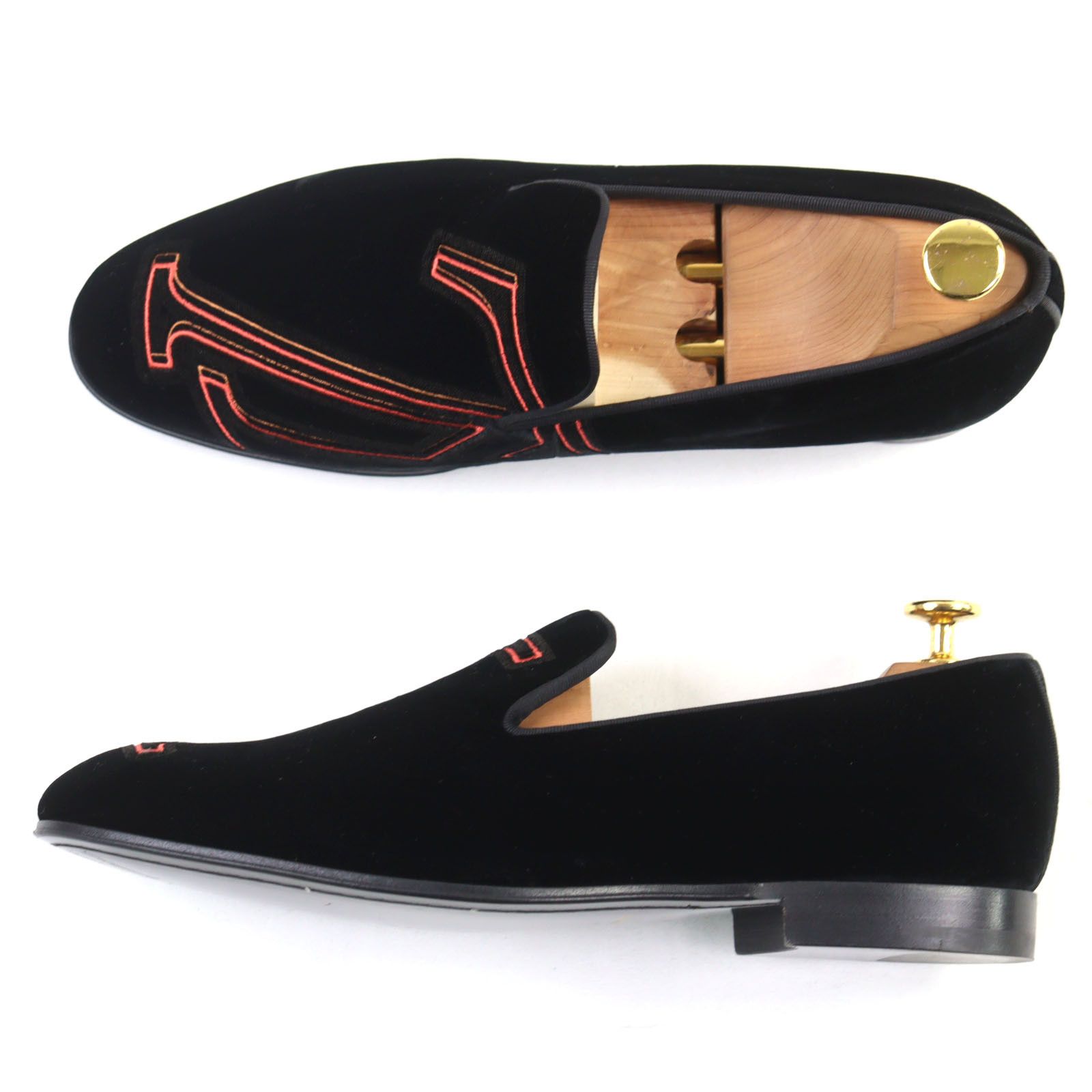 Louis Vuitton Louis Vuitton Louis Vuitton Velour Loafers Suede Shoes DUTY FREE for USA Size ONE SIZE - 3 Thumbnail