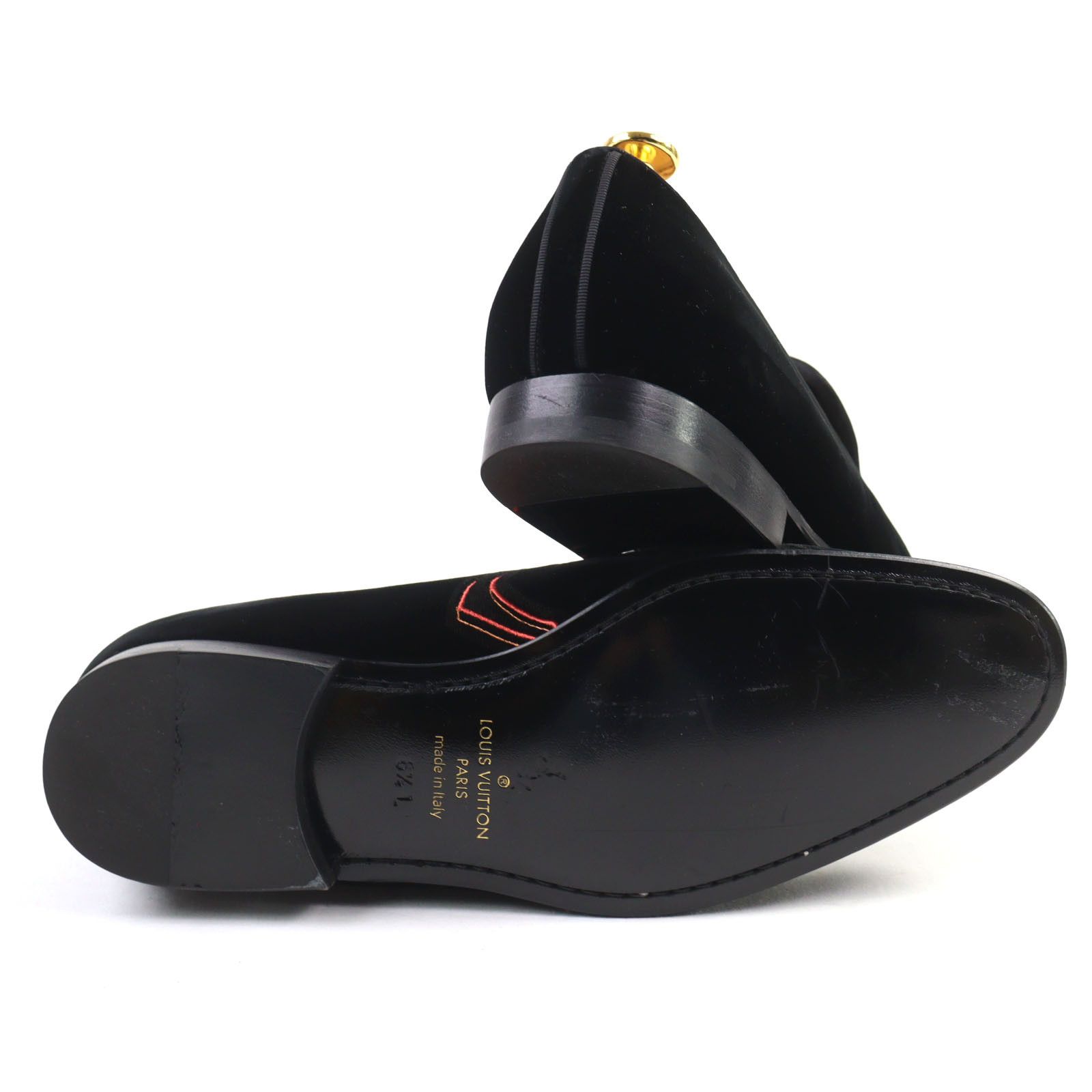 Louis Vuitton Louis Vuitton Louis Vuitton Velour Loafers Suede Shoes DUTY FREE for USA Size ONE SIZE - 4 Thumbnail