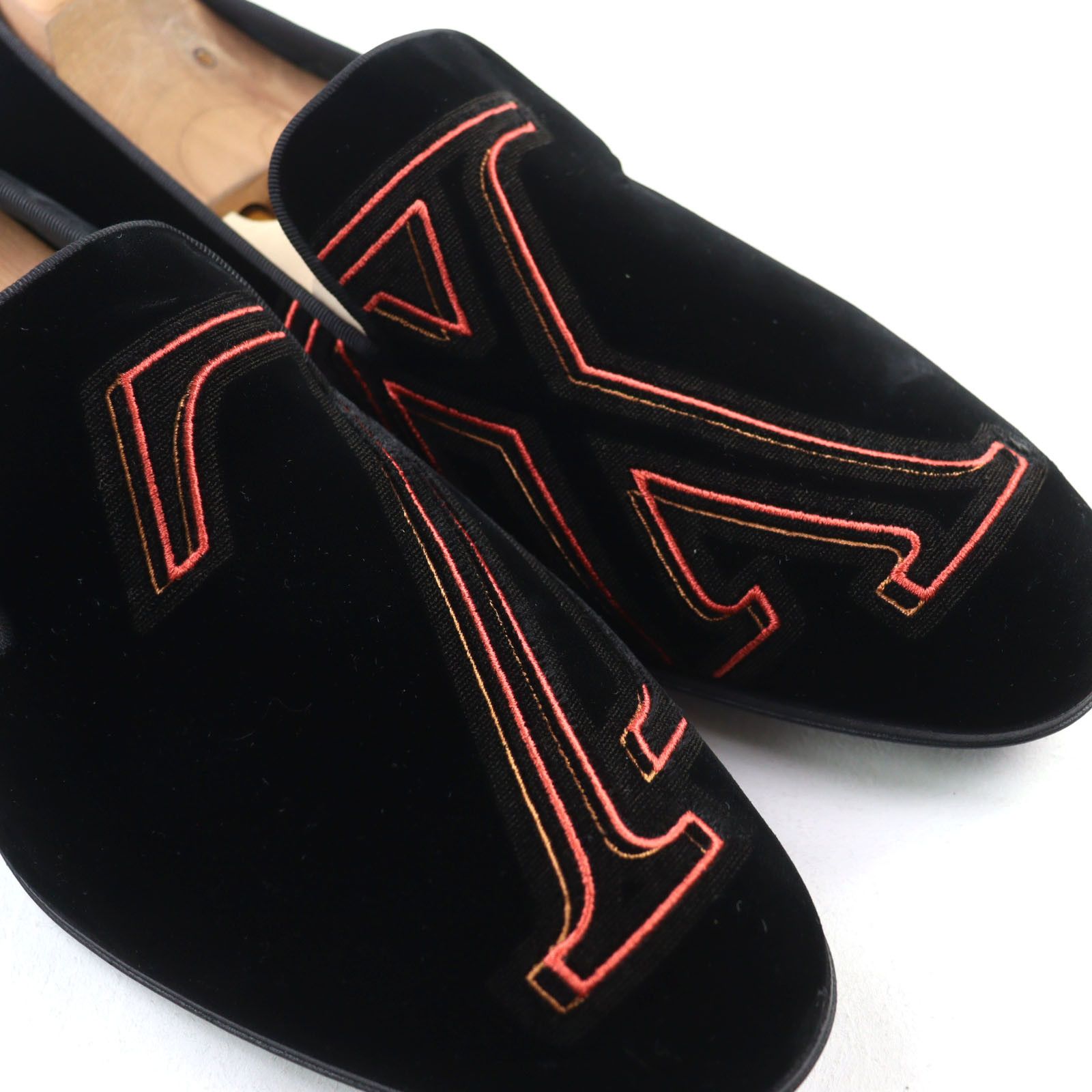Louis Vuitton Louis Vuitton Louis Vuitton Velour Loafers Suede Shoes DUTY FREE for USA Size ONE SIZE - 6 Thumbnail