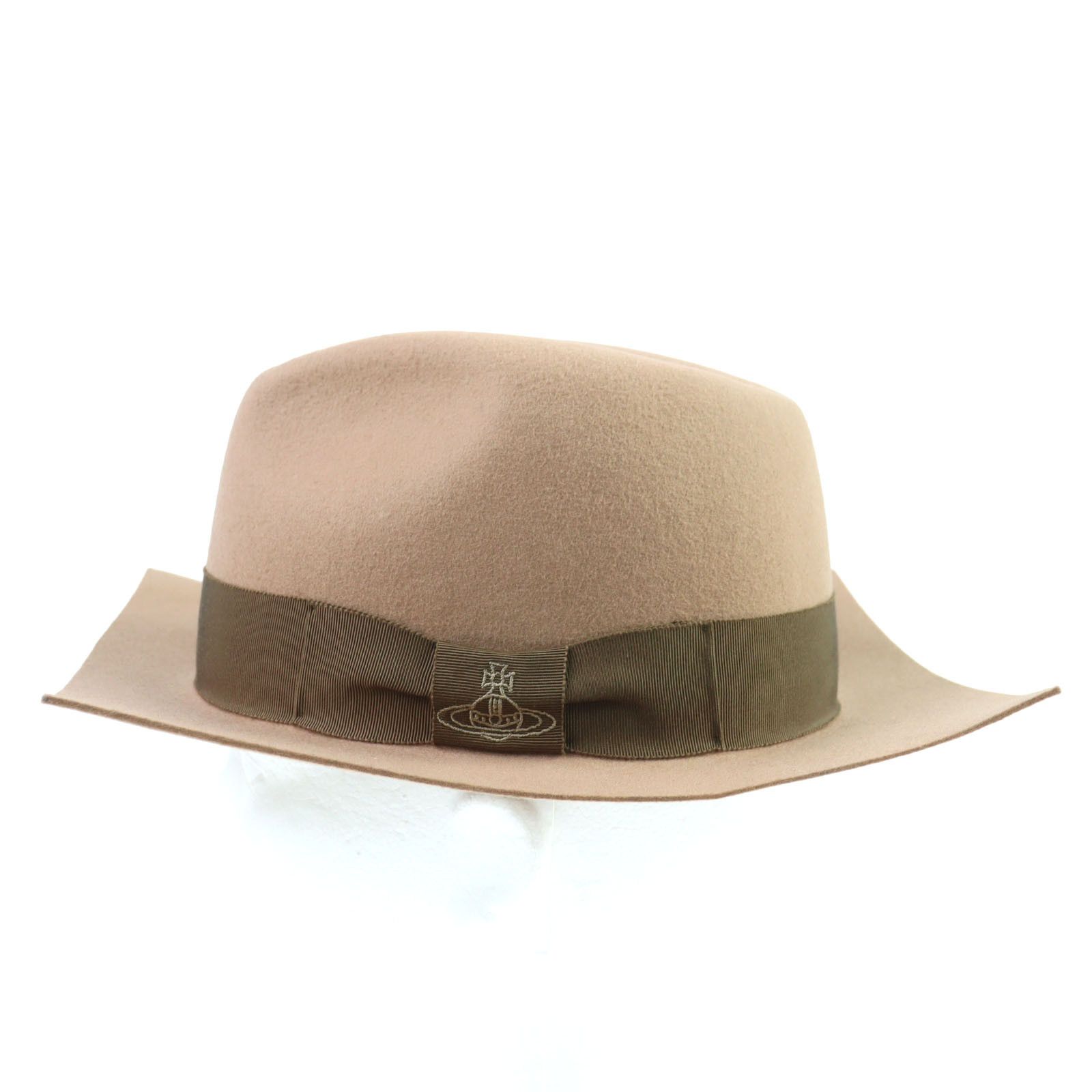 Vivienne Westwood Vivienne Westwood Vivienne Westwood Orb Embroidered Ribbon Felt Fedora Others Hats 219161 VH36 DUTY FREE for USA Size ONE SIZE - 3 Thumbnail