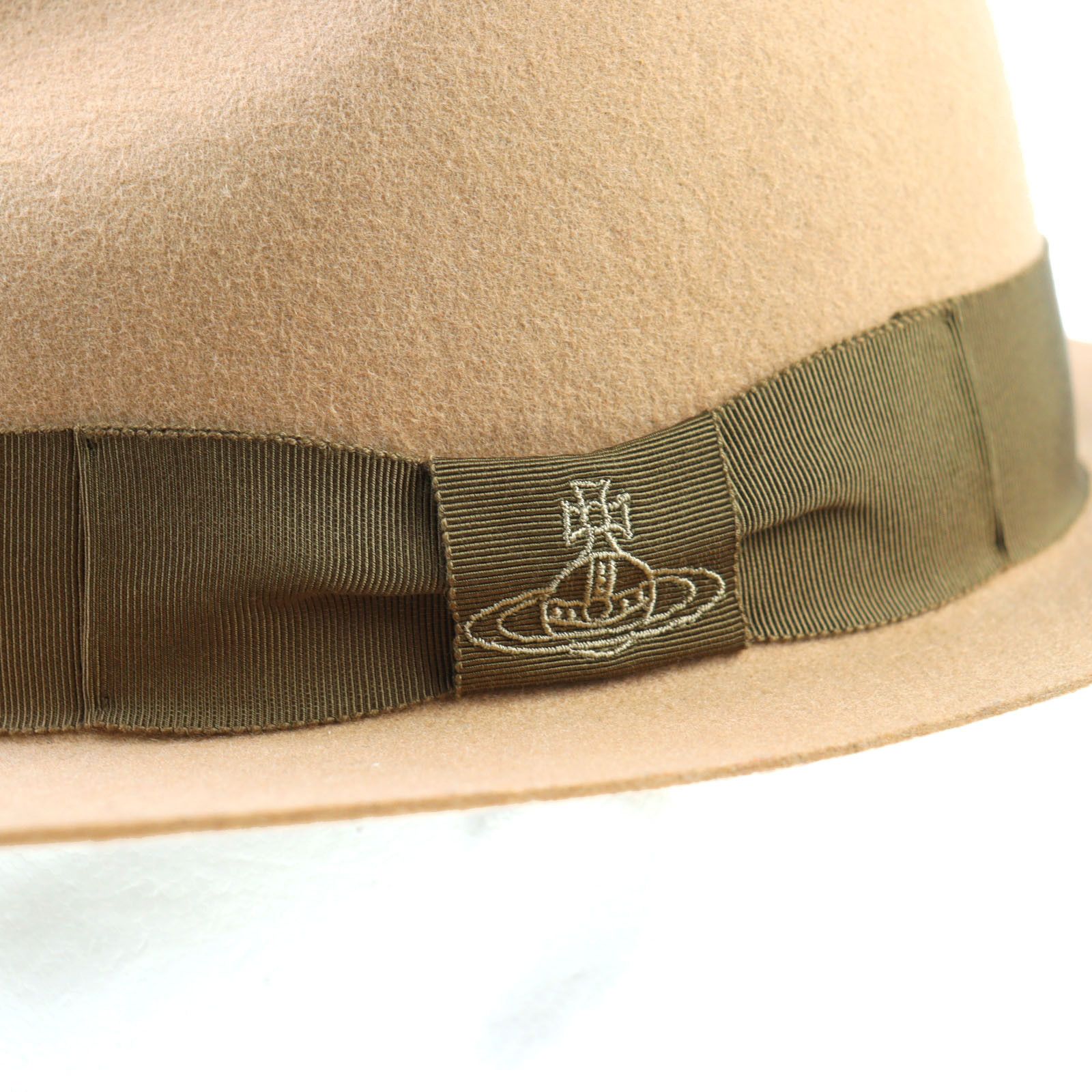 Vivienne Westwood Vivienne Westwood Vivienne Westwood Orb Embroidered Ribbon Felt Fedora Others Hats 219161 VH36 DUTY FREE for USA Size ONE SIZE - 8 Thumbnail