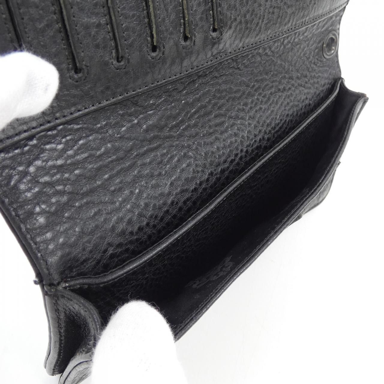 Chrome Hearts Other Chrome Hearts LNG SNGL FOLD TIPS Leather 925 Wallet Leather Long Wallet 2246 304 0041 0900 DUTY FREE for USA Size ONE SIZE - 5 Thumbnail