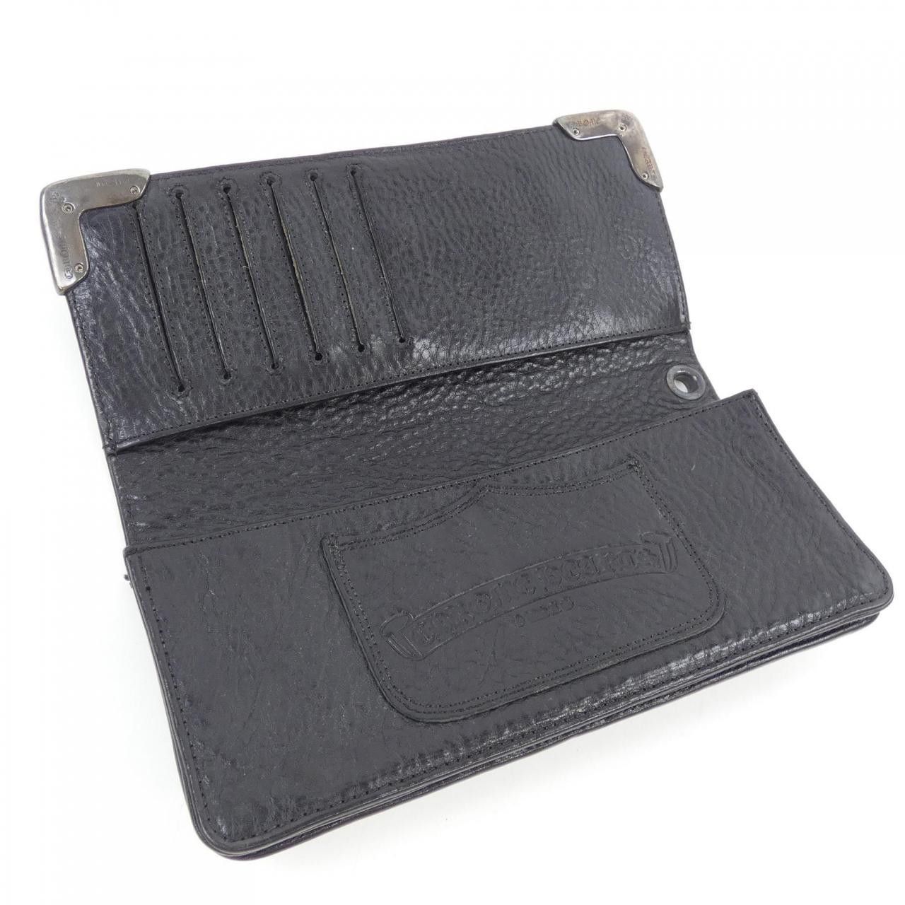 Chrome Hearts Other Chrome Hearts LNG SNGL FOLD TIPS Leather 925 Wallet Leather Long Wallet 2246 304 0041 0900 DUTY FREE for USA Size ONE SIZE - 4 Thumbnail