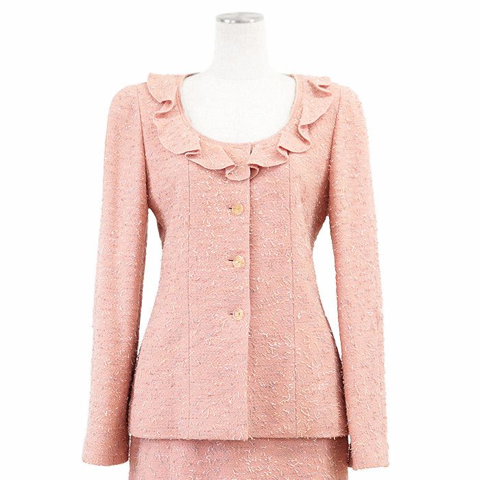 Chanel Chanel Chanel 99A P14302 Tweed 2way Set Cotton Suits P14302 DUTY FREE for USA Size ONE SIZE - 12 Thumbnail