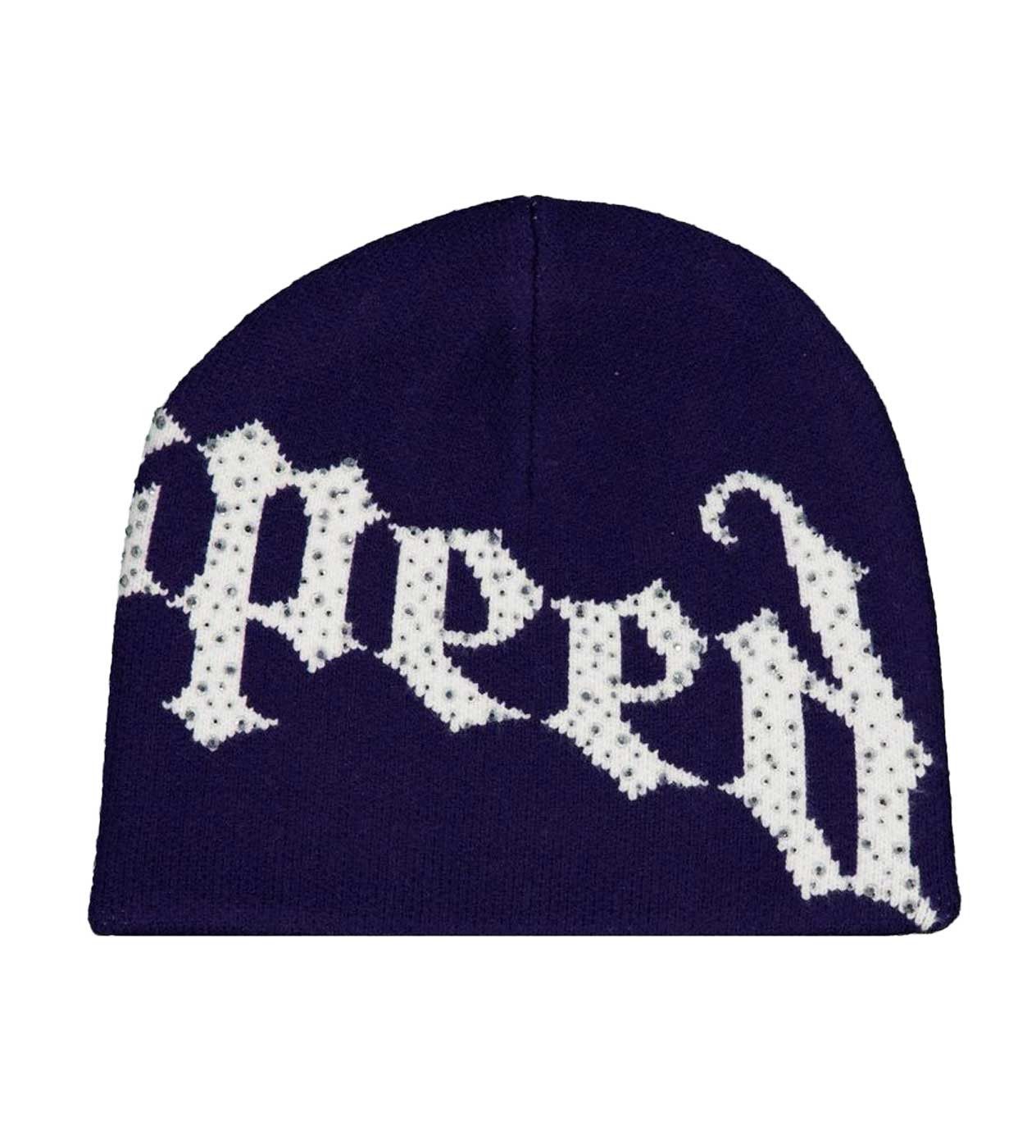 Godspeed Forever OG Logo Studded Beanie Navy/White Size ONE SIZE - 2 Thumbnail