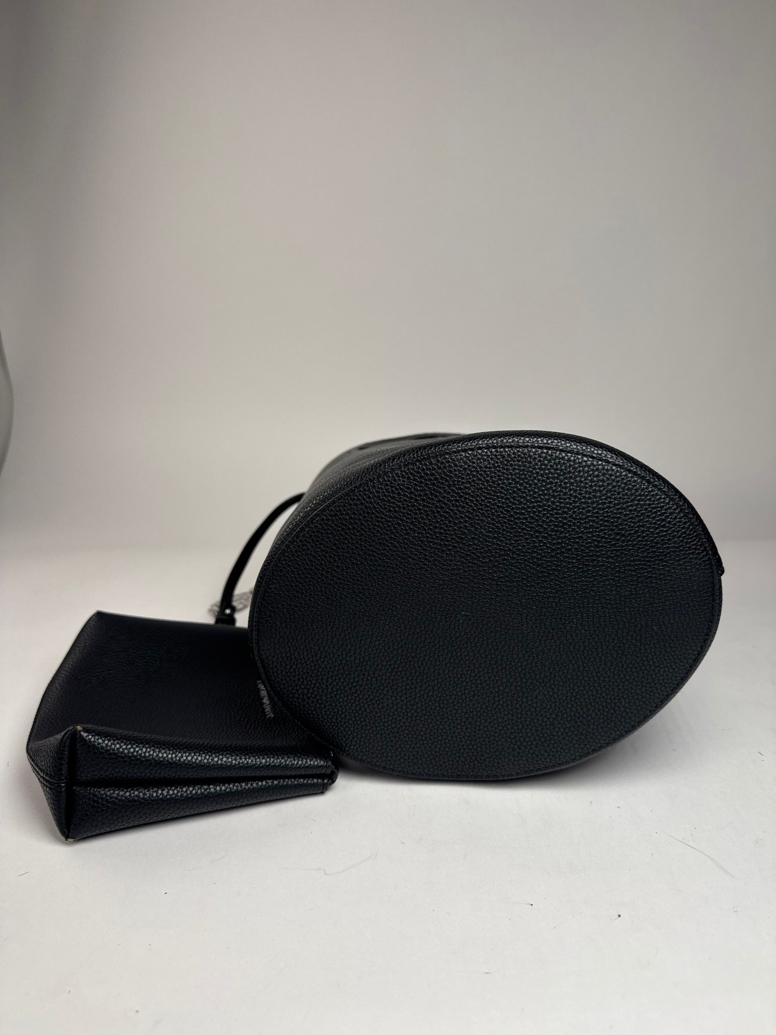 Emporio Armani Vintage Armani Leather 2Way Bucket Bag Black Size ONE SIZE - 13 Thumbnail