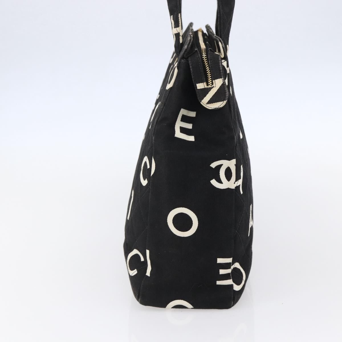 Chanel Chanel Vintage Coco Logo Zip Tote Quilted Printed Canvas Size ONE SIZE - 3 Thumbnail