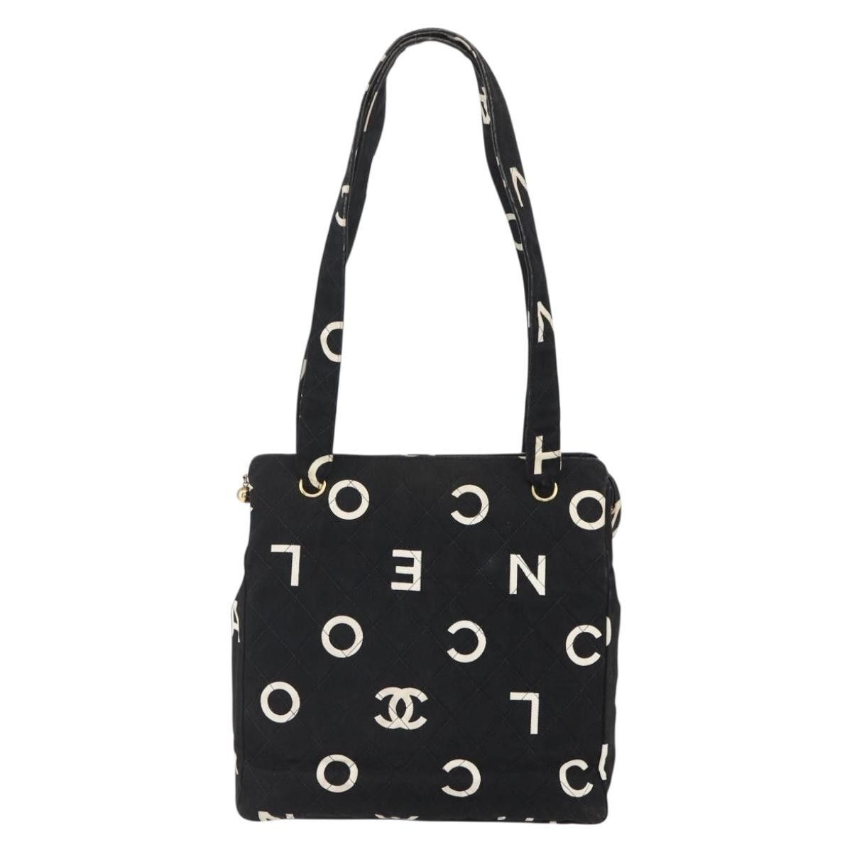 Chanel Chanel Vintage Coco Logo Zip Tote Quilted Printed Canvas Size ONE SIZE - 2 Thumbnail