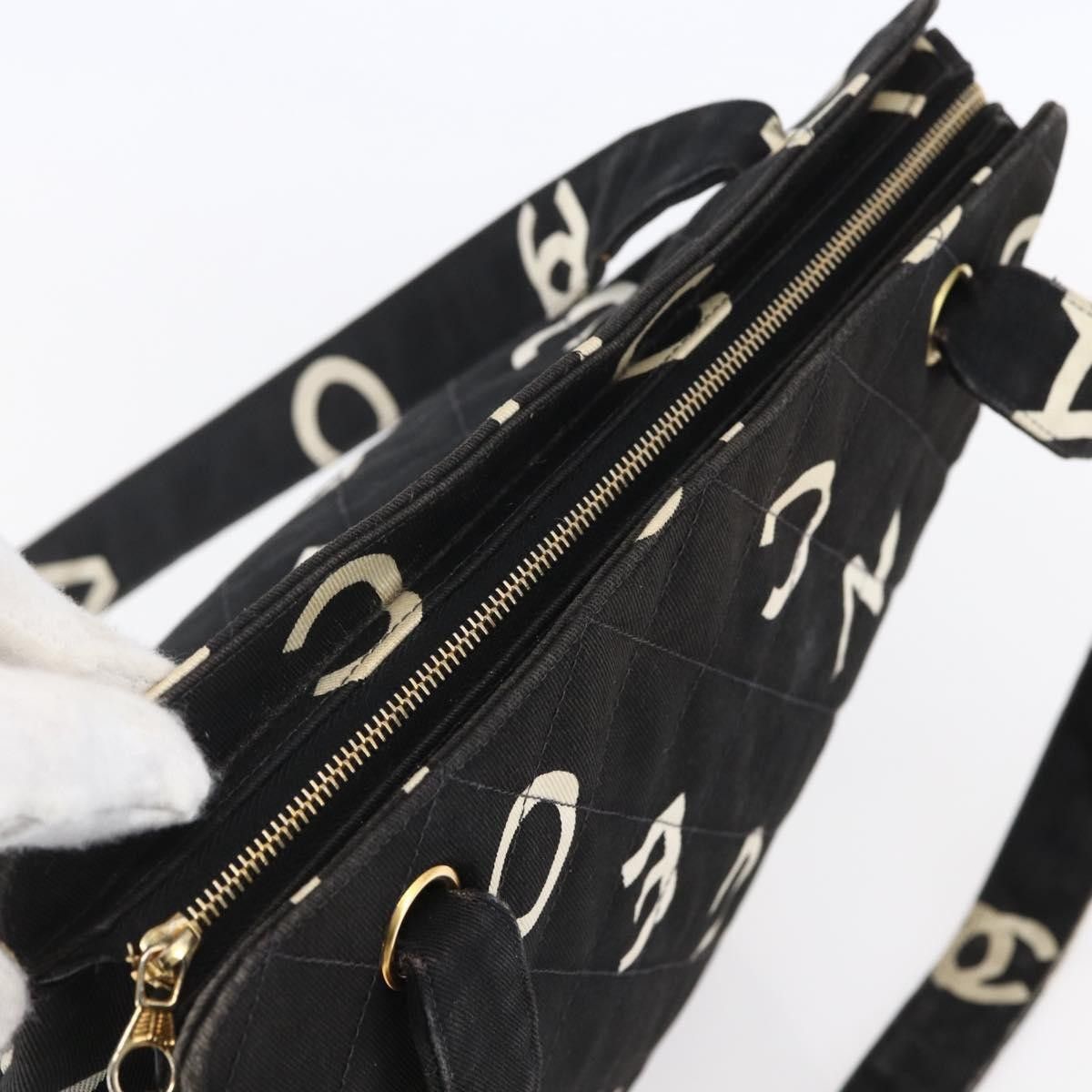 Chanel Chanel Vintage Coco Logo Zip Tote Quilted Printed Canvas Size ONE SIZE - 15 Thumbnail