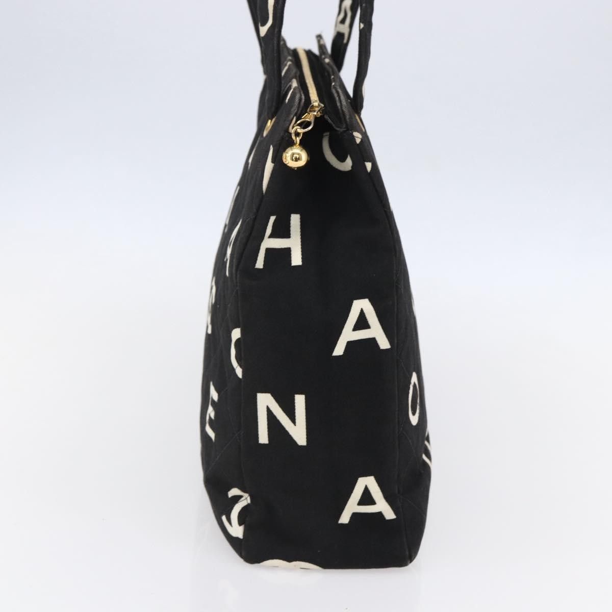 Chanel Chanel Vintage Coco Logo Zip Tote Quilted Printed Canvas Size ONE SIZE - 4 Thumbnail