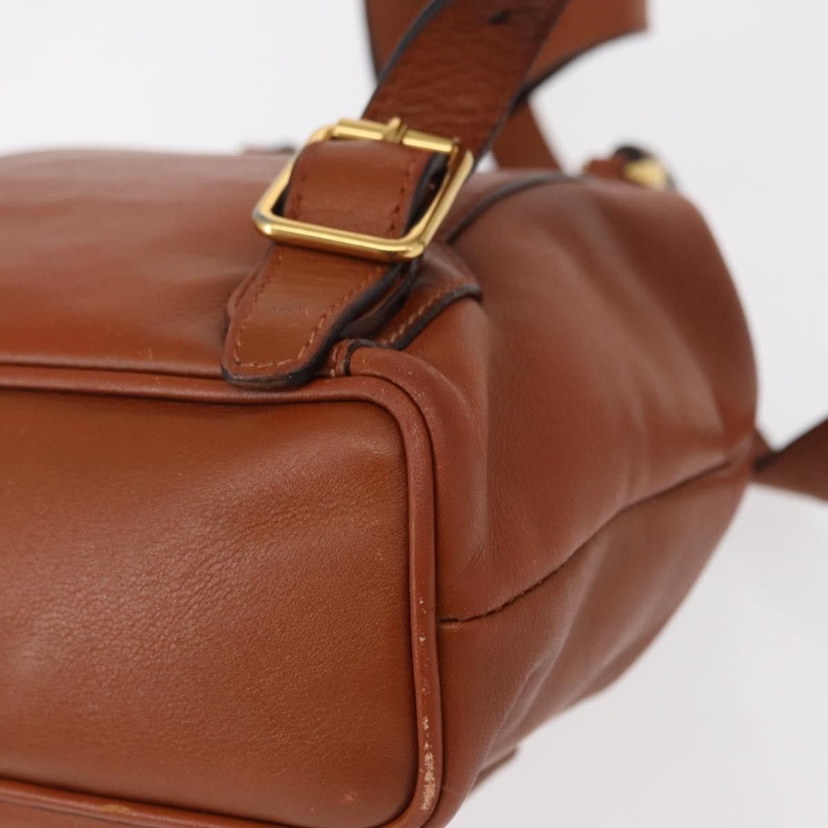 Gucci Gucci Vintage Bamboo Backpack Leather Size ONE SIZE - 10 Thumbnail