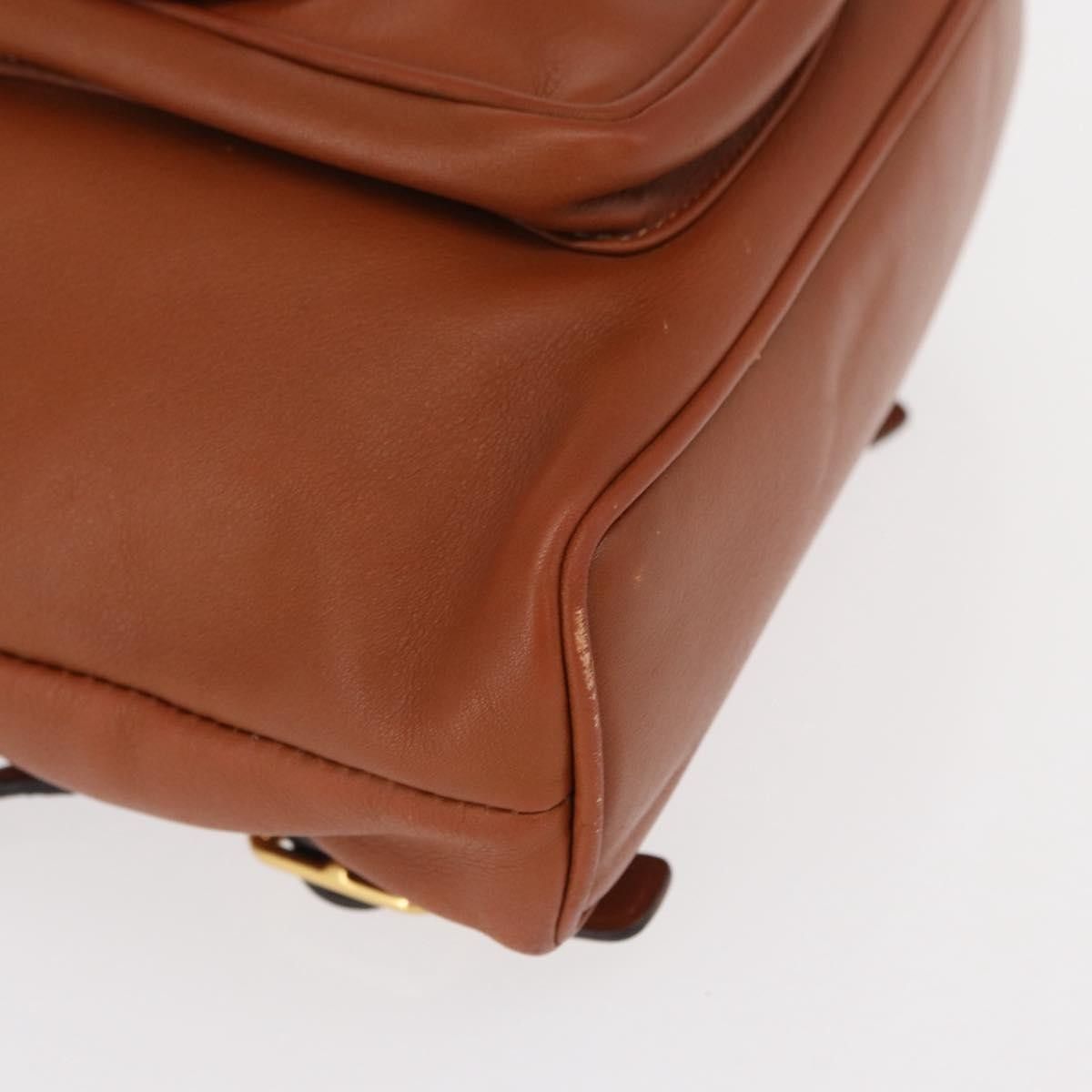 Gucci Gucci Vintage Bamboo Backpack Leather Size ONE SIZE - 8 Thumbnail